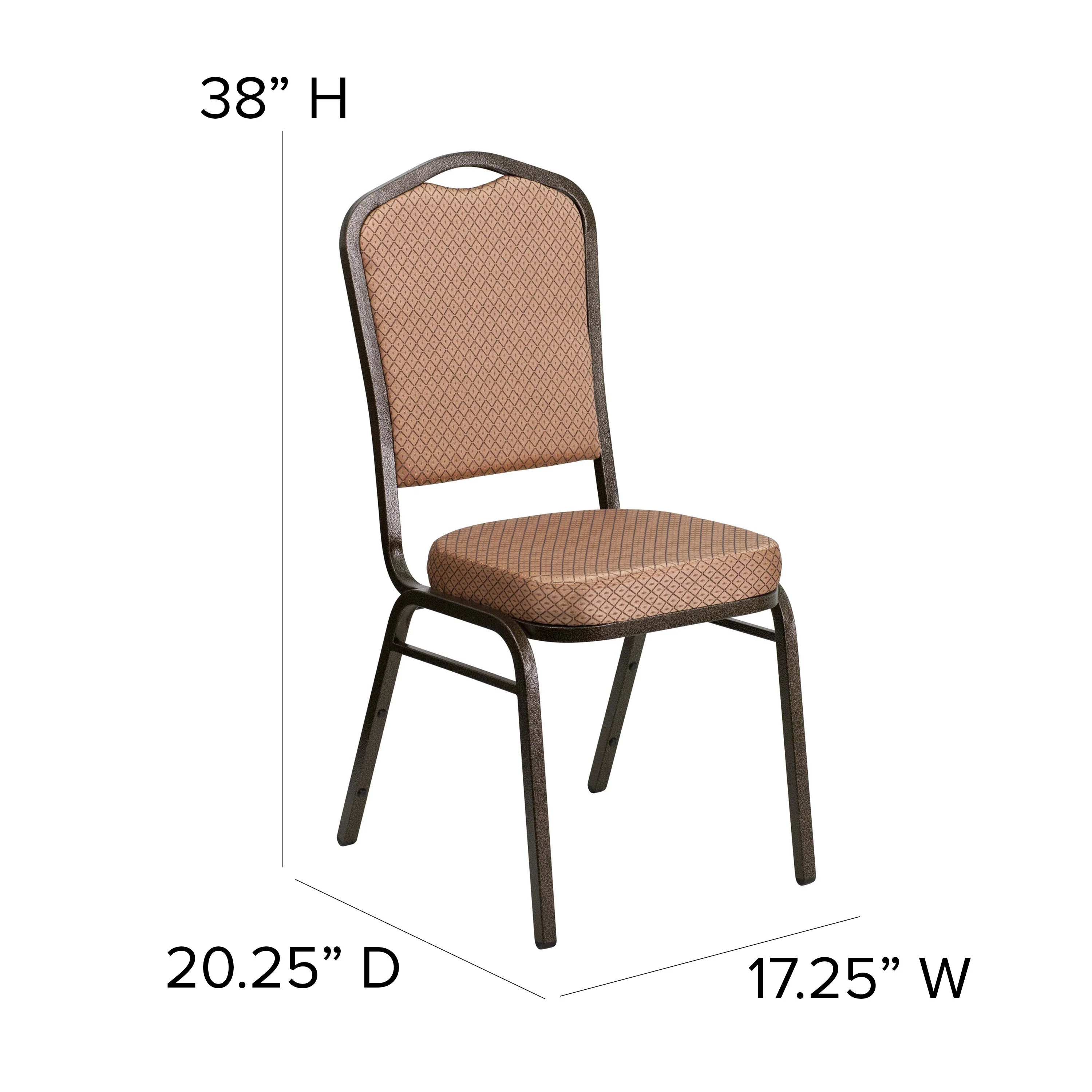 HERCULES Series Crown Back Stacking Banquet Chair - Image 24