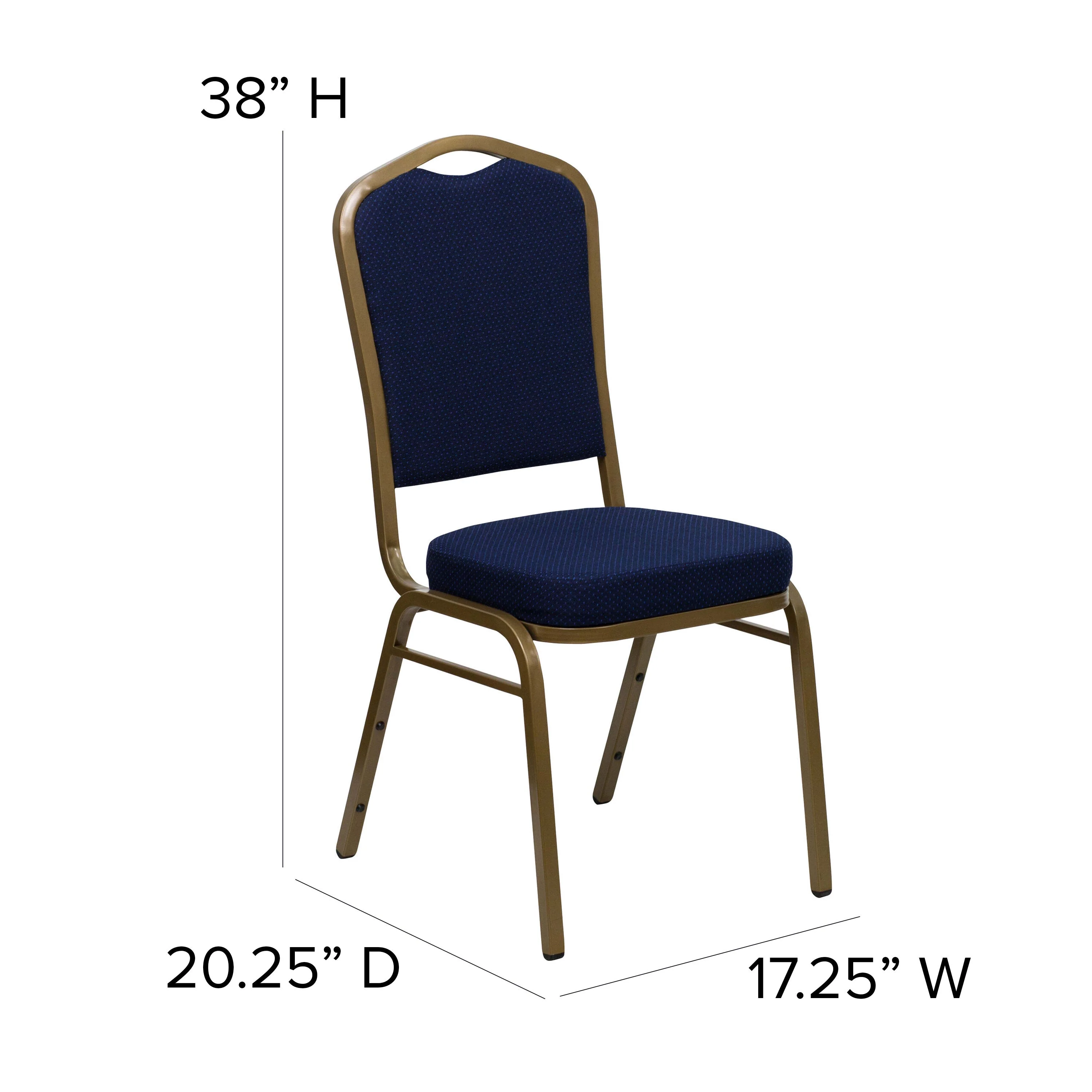 HERCULES Series Crown Back Stacking Banquet Chair - Image 36