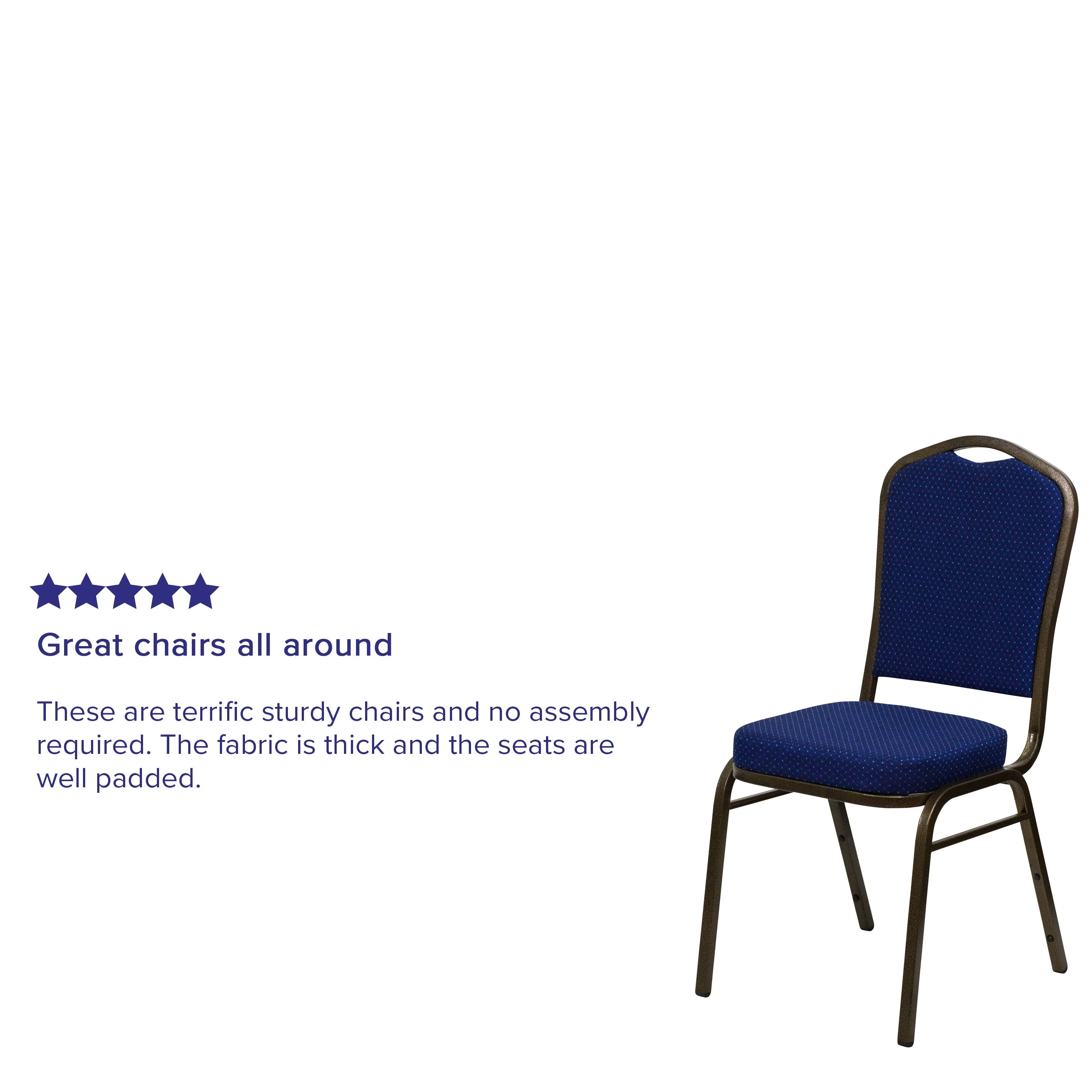 HERCULES Series Crown Back Stacking Banquet Chair - Image 40