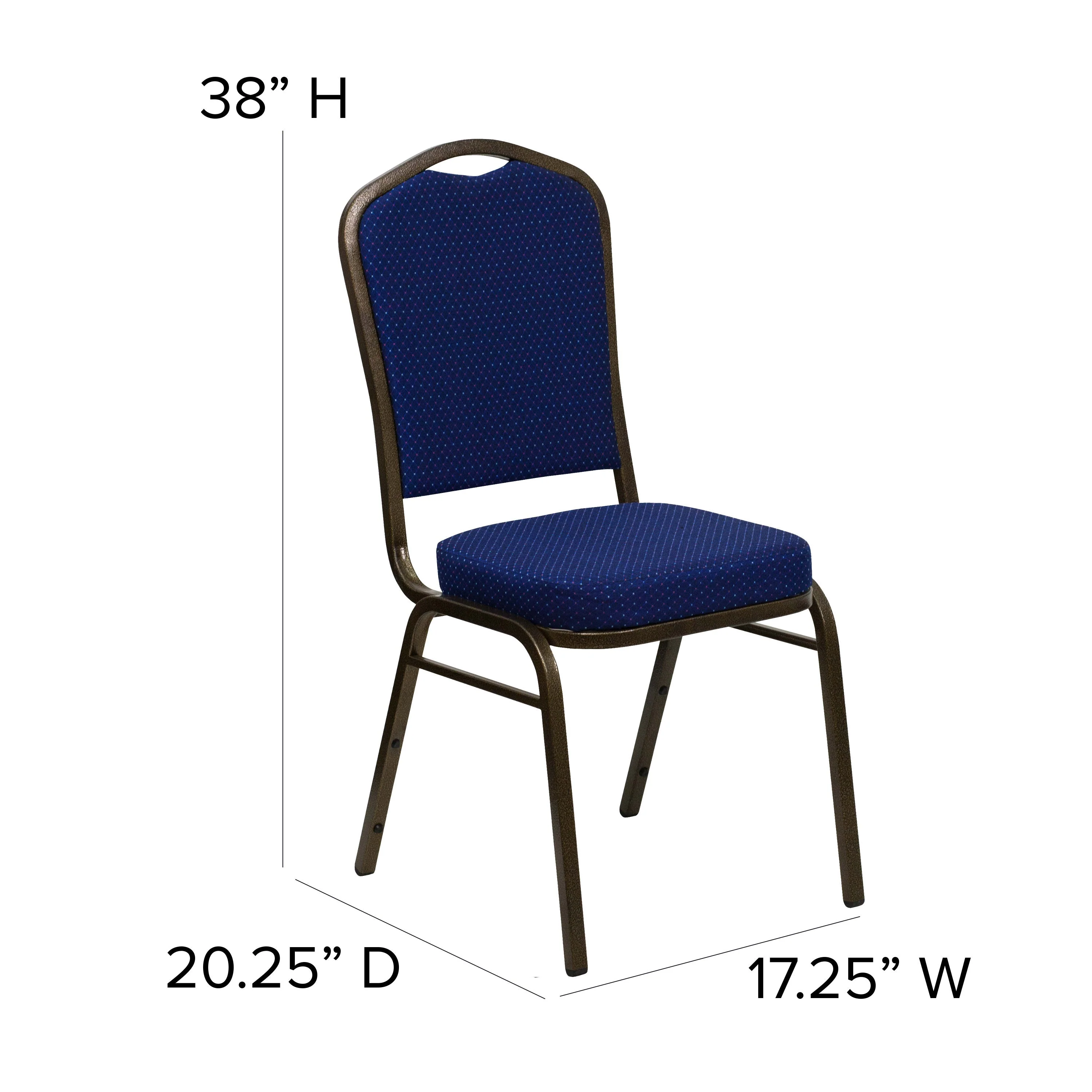 HERCULES Series Crown Back Stacking Banquet Chair - Image 42
