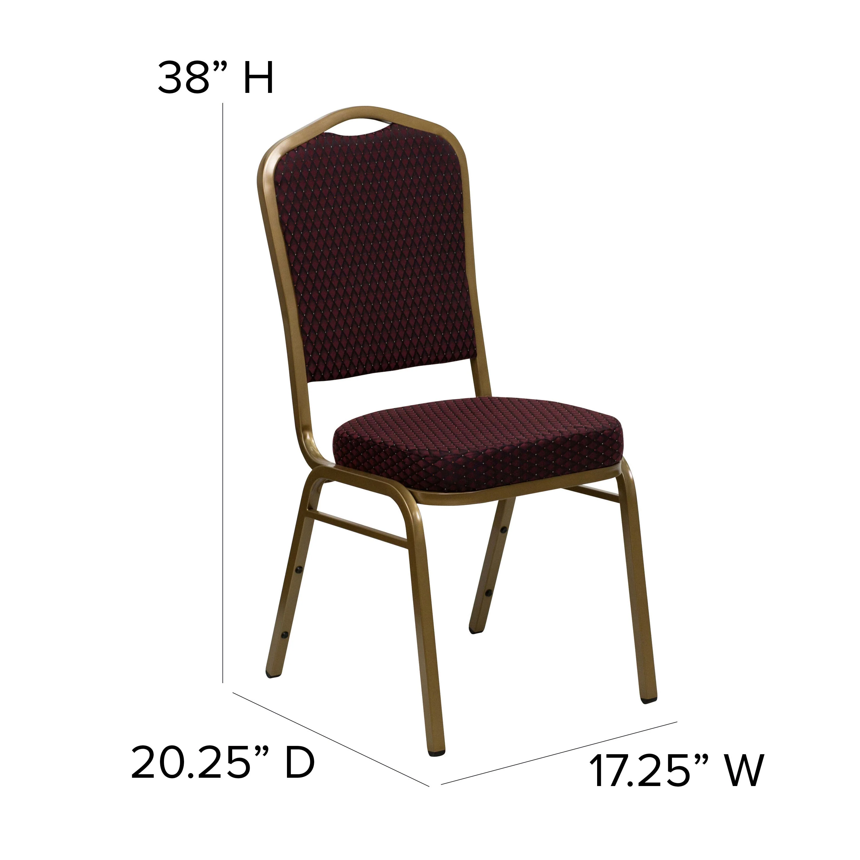 HERCULES Series Crown Back Stacking Banquet Chair - Image 5