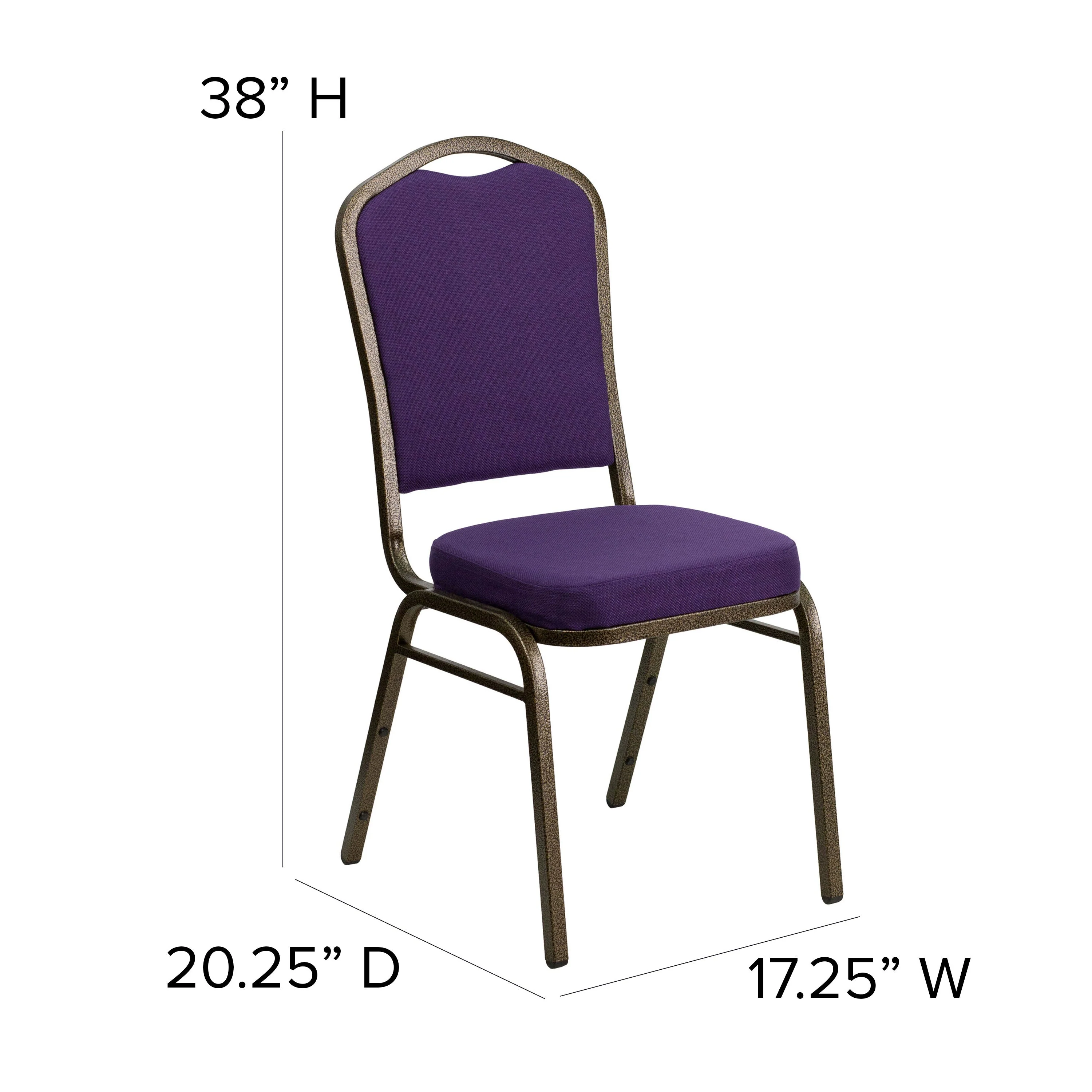 HERCULES Series Crown Back Stacking Banquet Chair - Image 54
