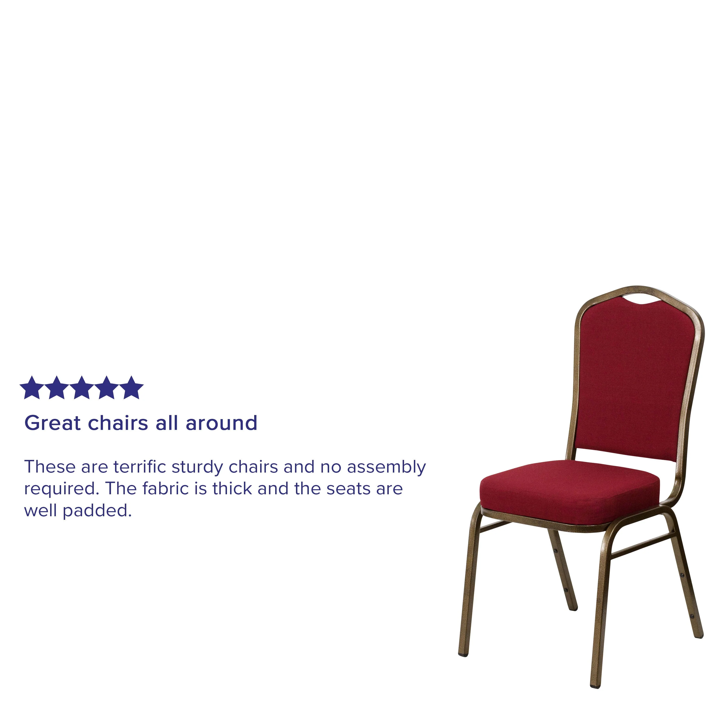 HERCULES Series Crown Back Stacking Banquet Chair - Image 58