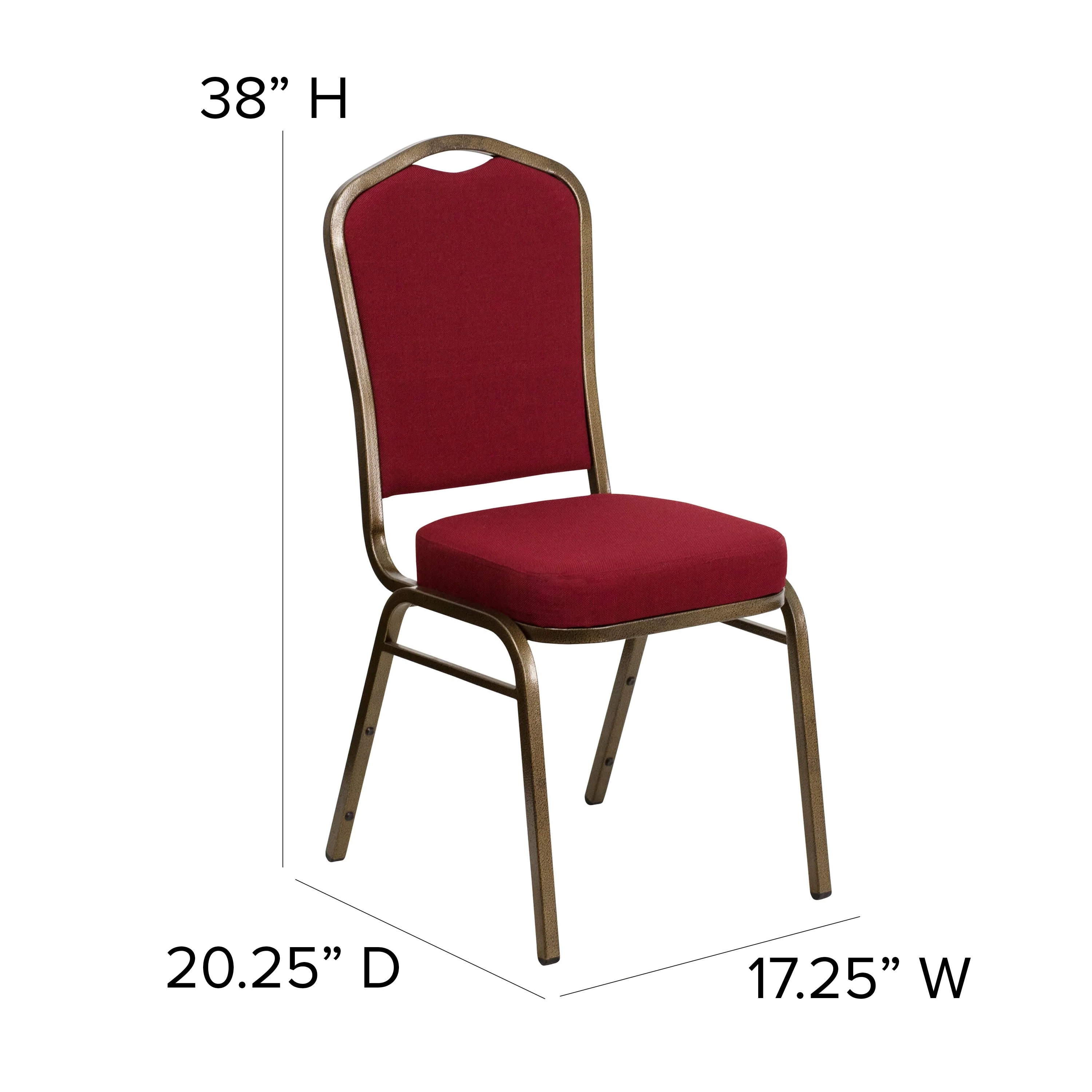 HERCULES Series Crown Back Stacking Banquet Chair - Image 60