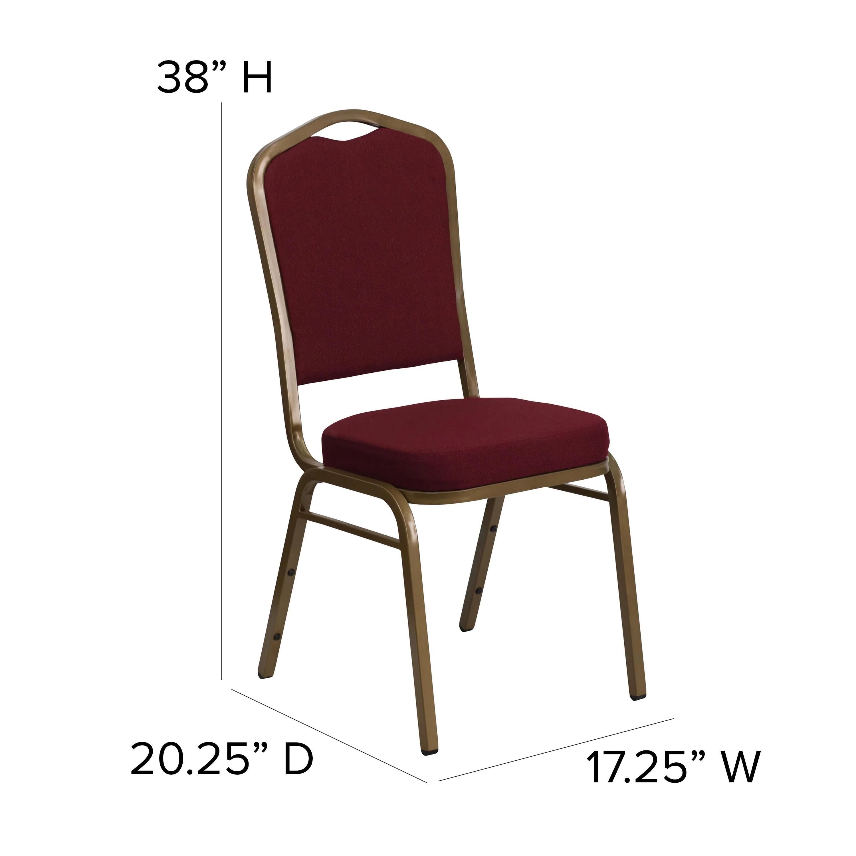 HERCULES Series Crown Back Stacking Banquet Chair - Image 65
