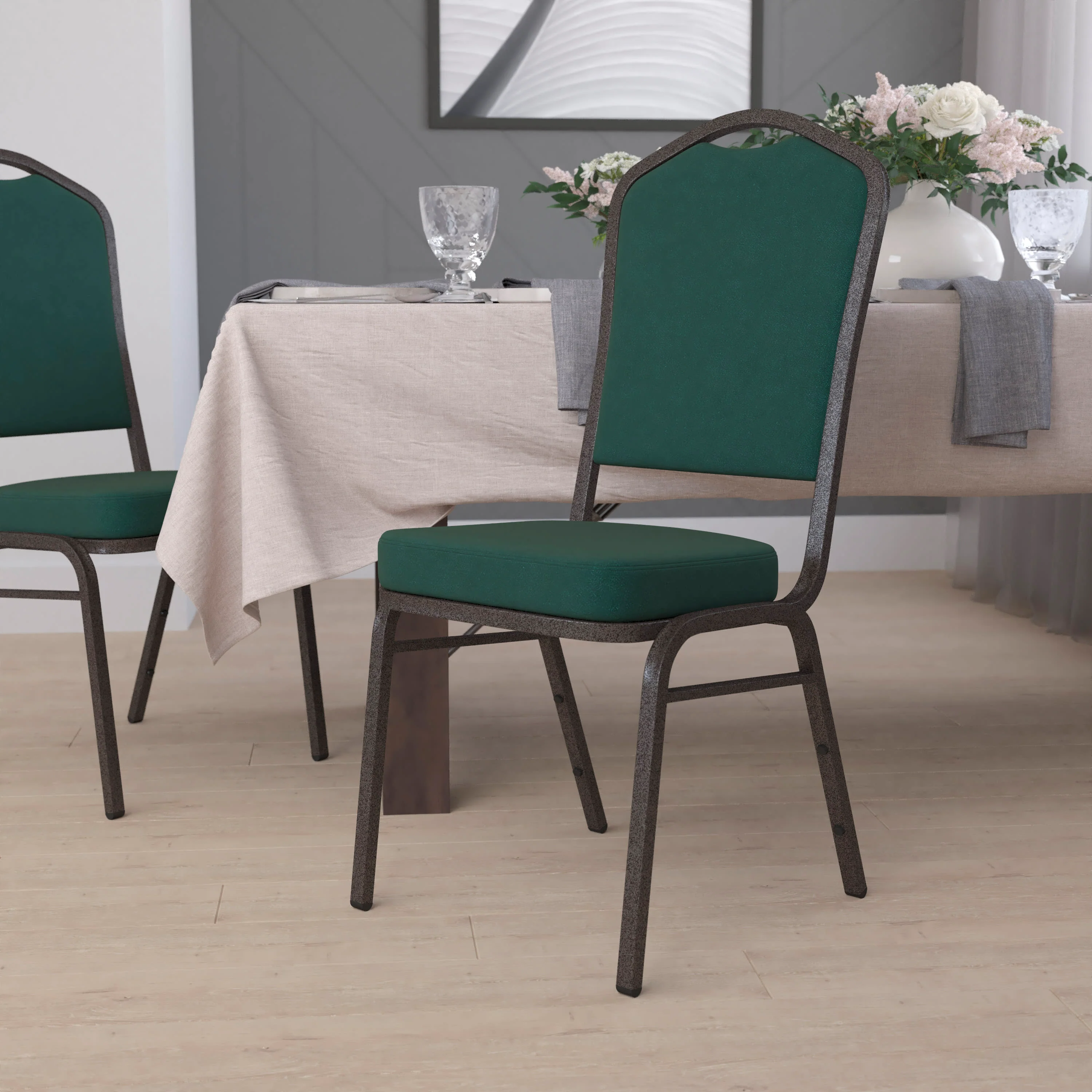 HERCULES Series Crown Back Stacking Banquet Chair - Image 68