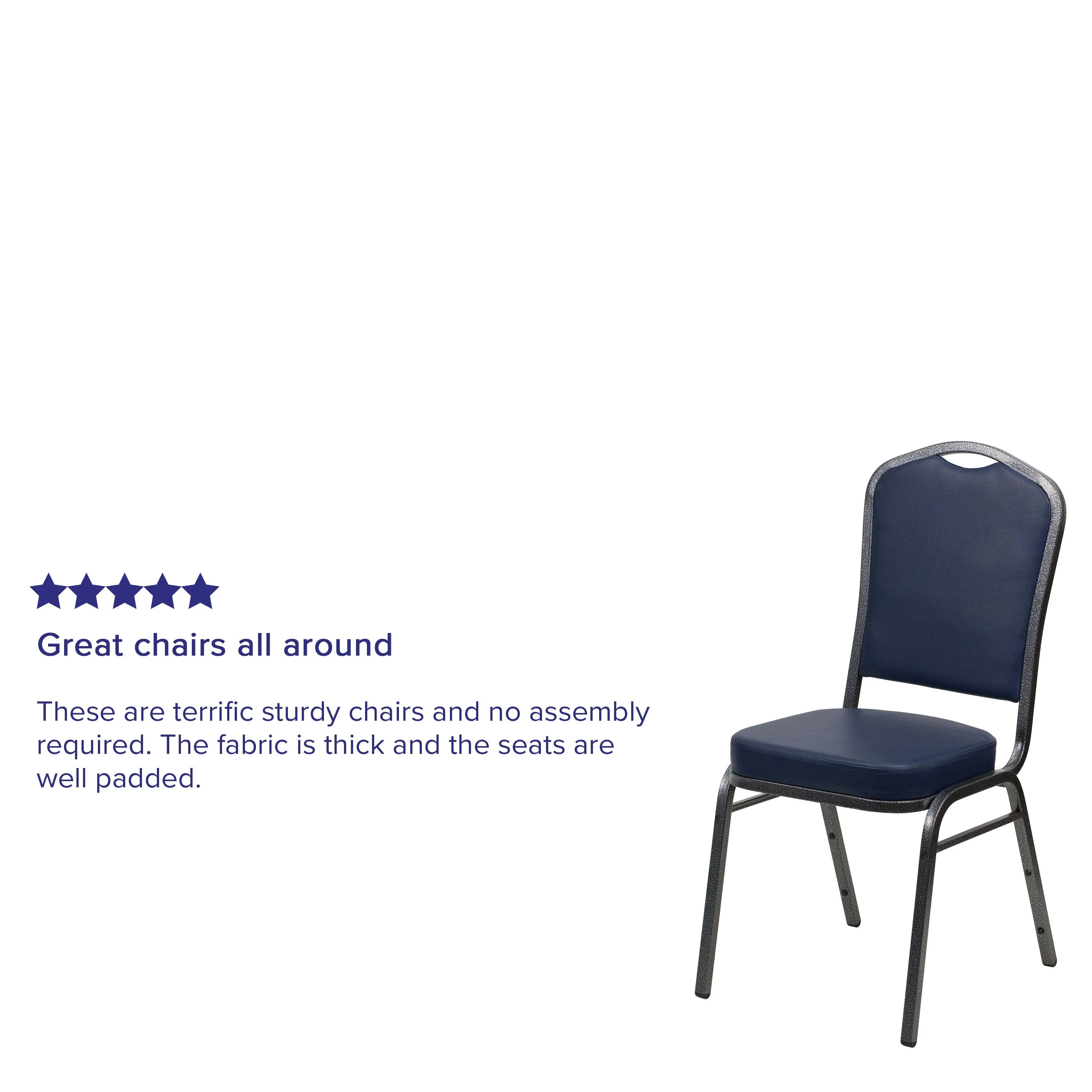 HERCULES Series Crown Back Stacking Banquet Chair - Image 88