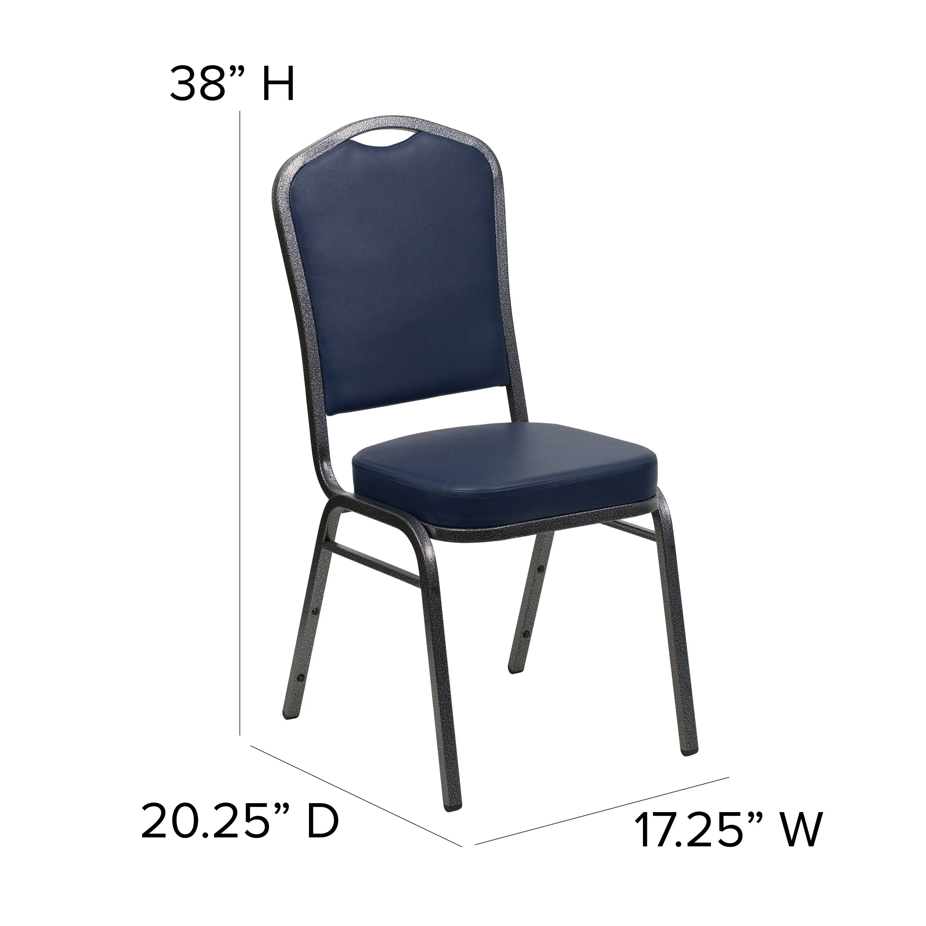 HERCULES Series Crown Back Stacking Banquet Chair - Image 90