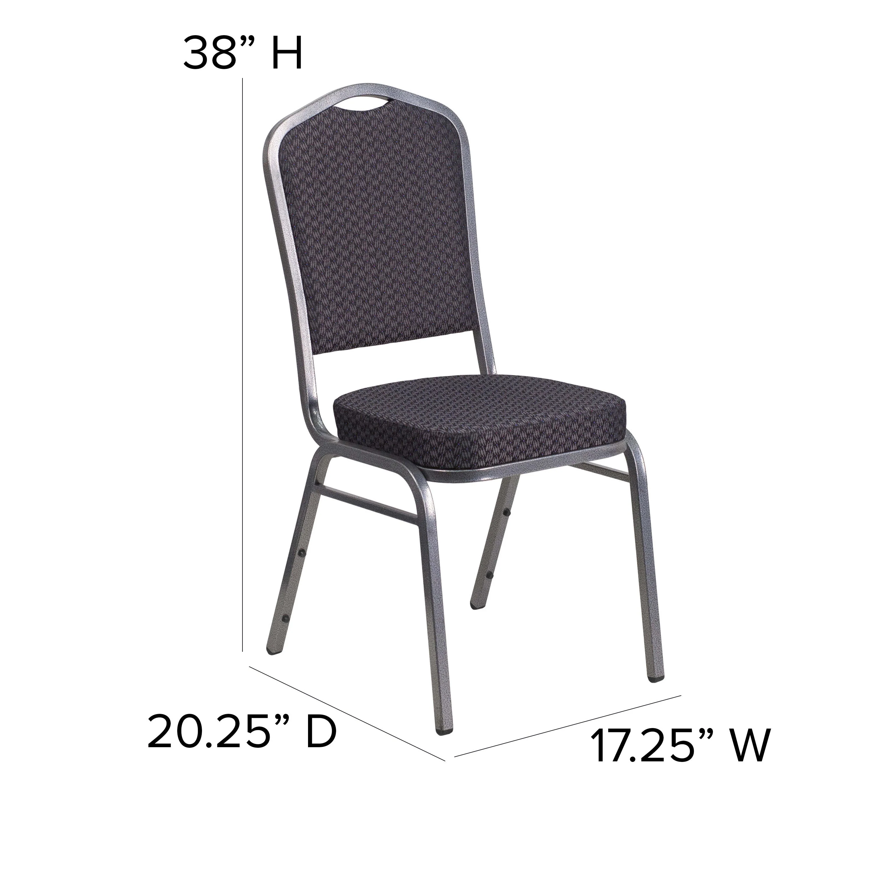 HERCULES Series Crown Back Stacking Banquet Chair - Image 96