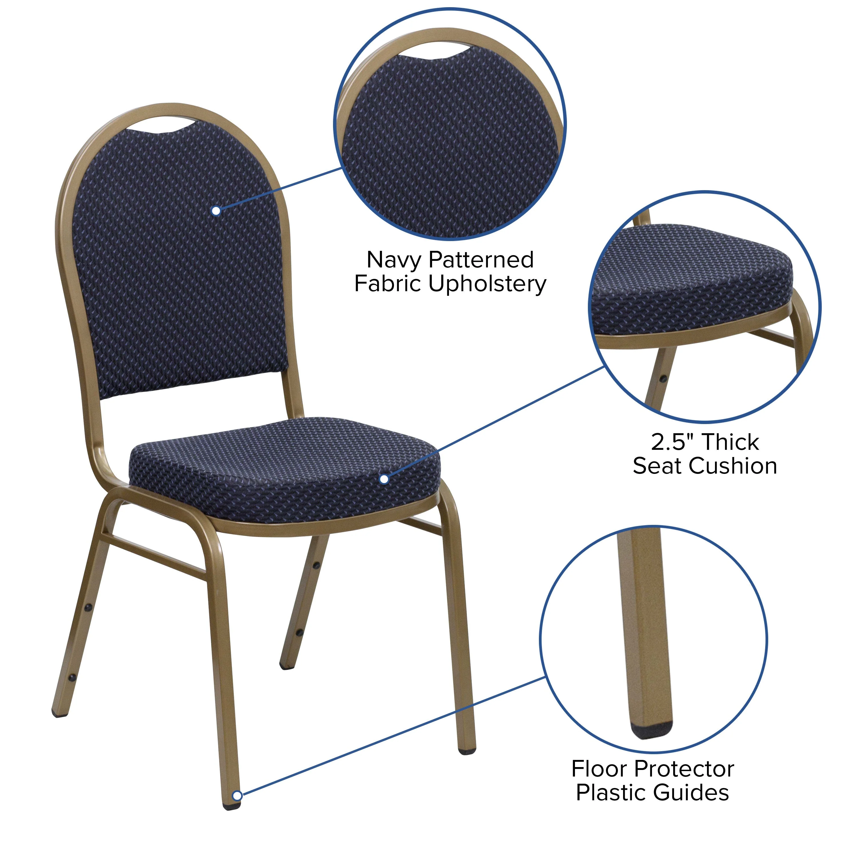 HERCULES Series Dome Back Stacking Banquet Chair - Image 18