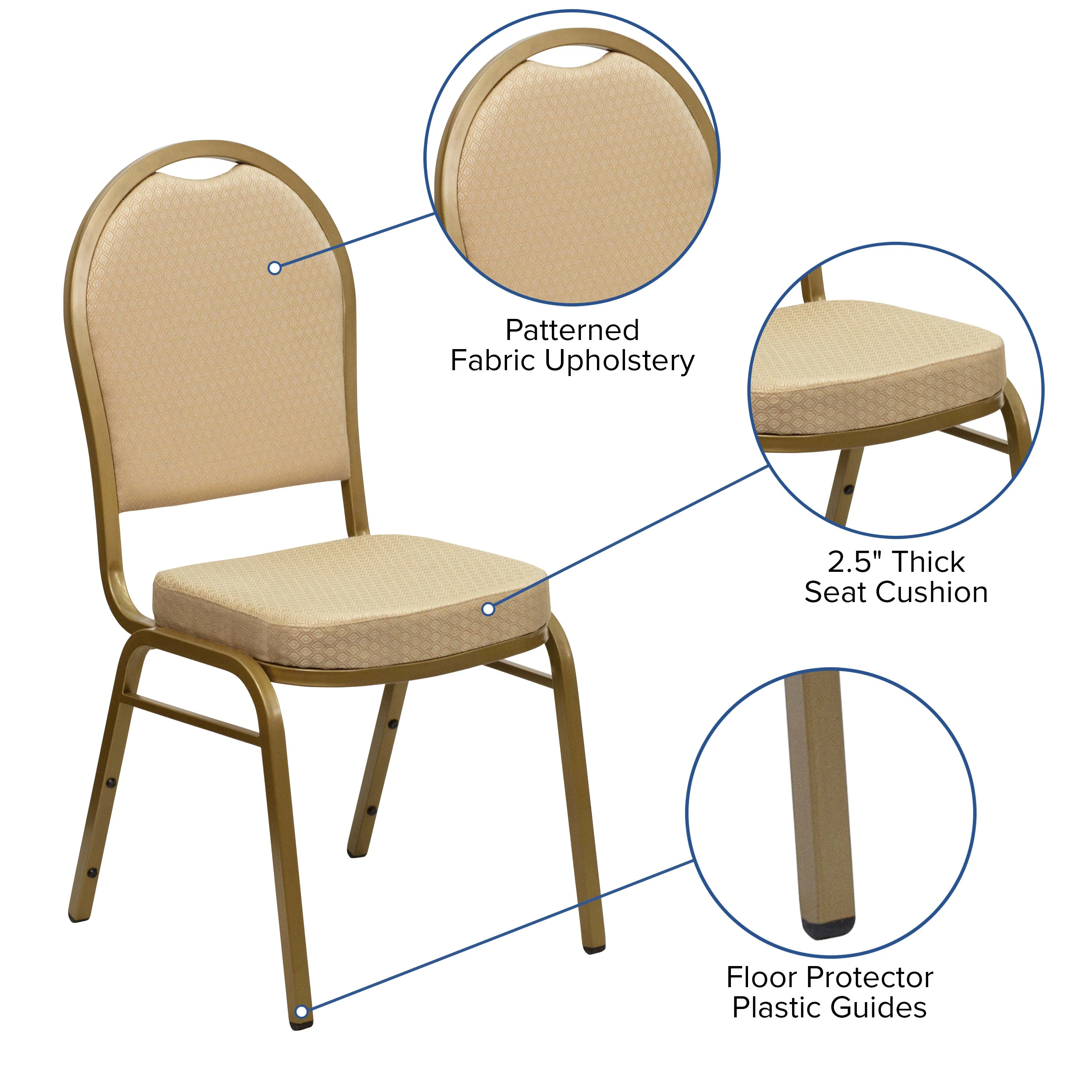 HERCULES Series Dome Back Stacking Banquet Chair - Image 31