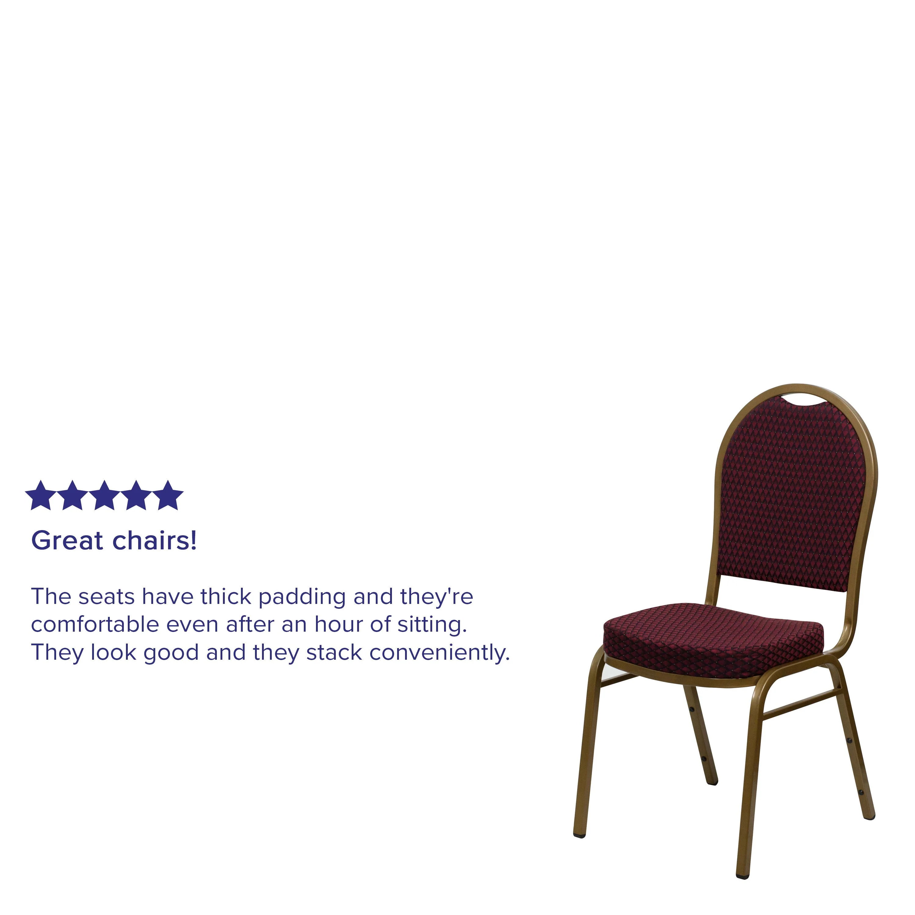 HERCULES Series Dome Back Stacking Banquet Chair - Image 4