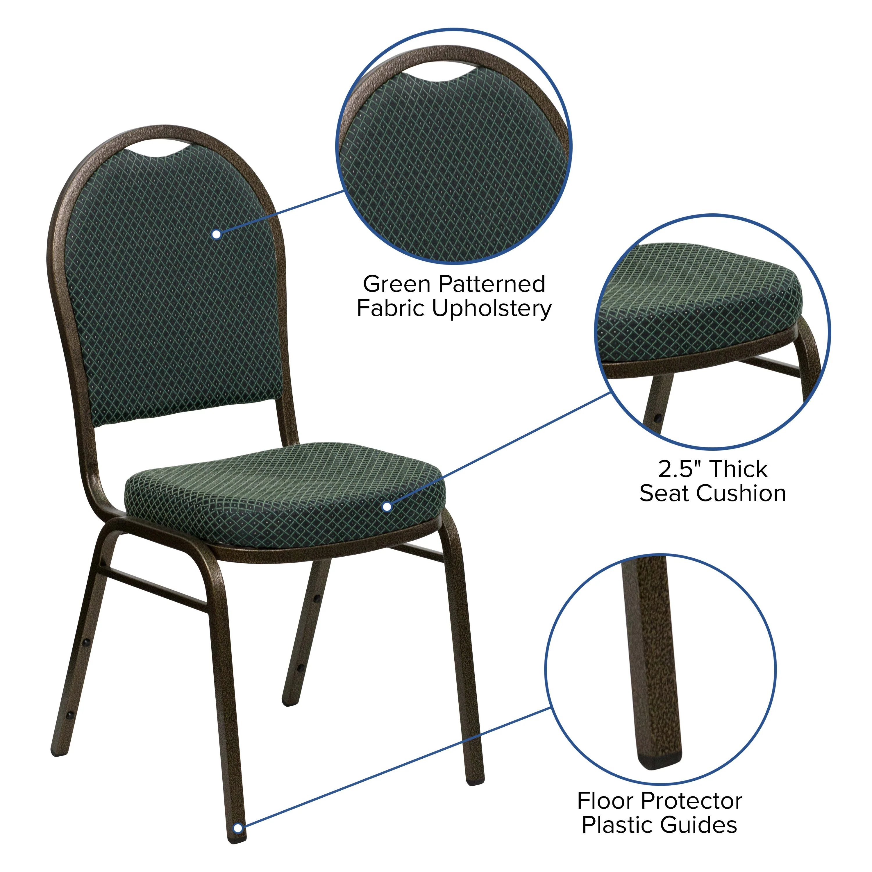 HERCULES Series Dome Back Stacking Banquet Chair - Image 44