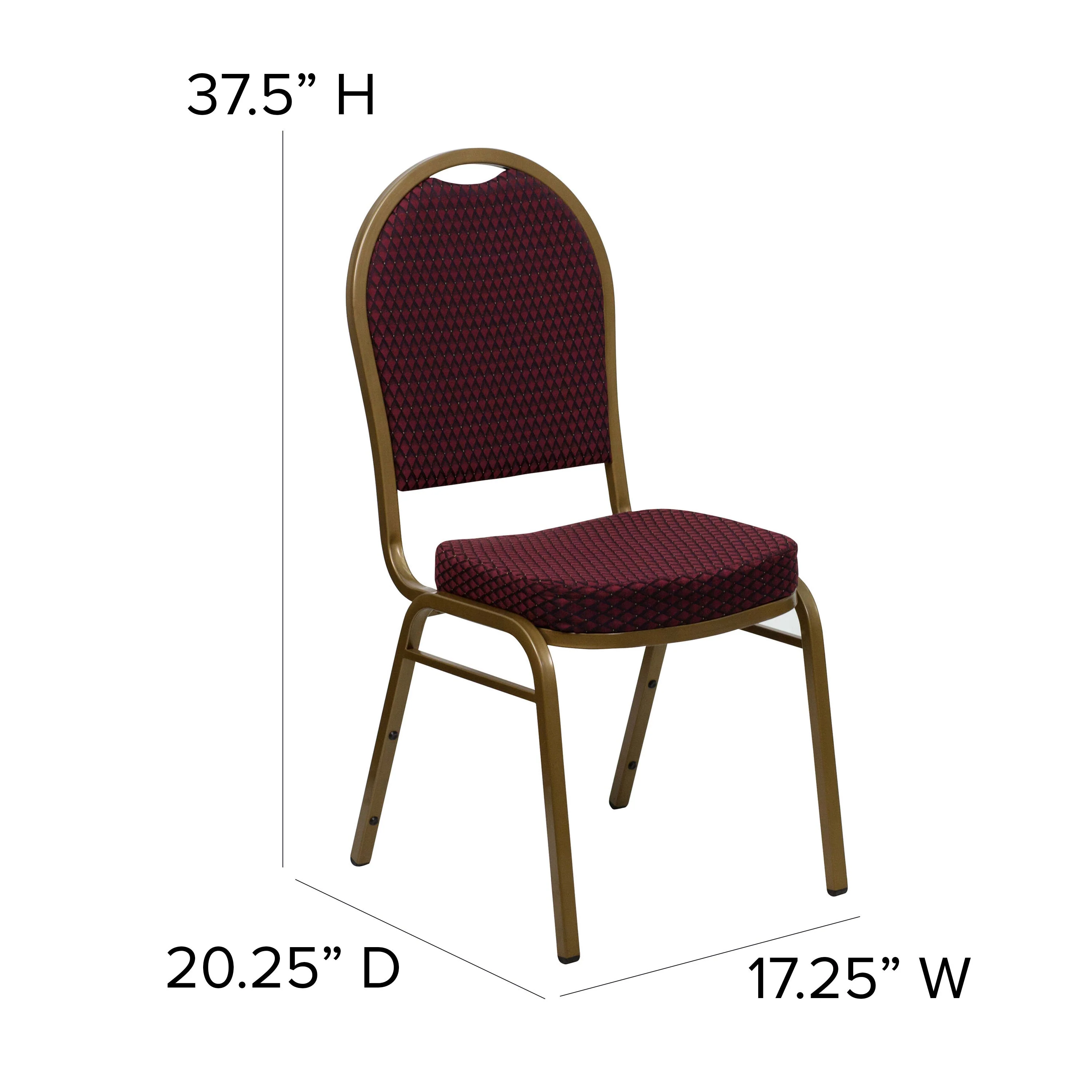 HERCULES Series Dome Back Stacking Banquet Chair - Image 6