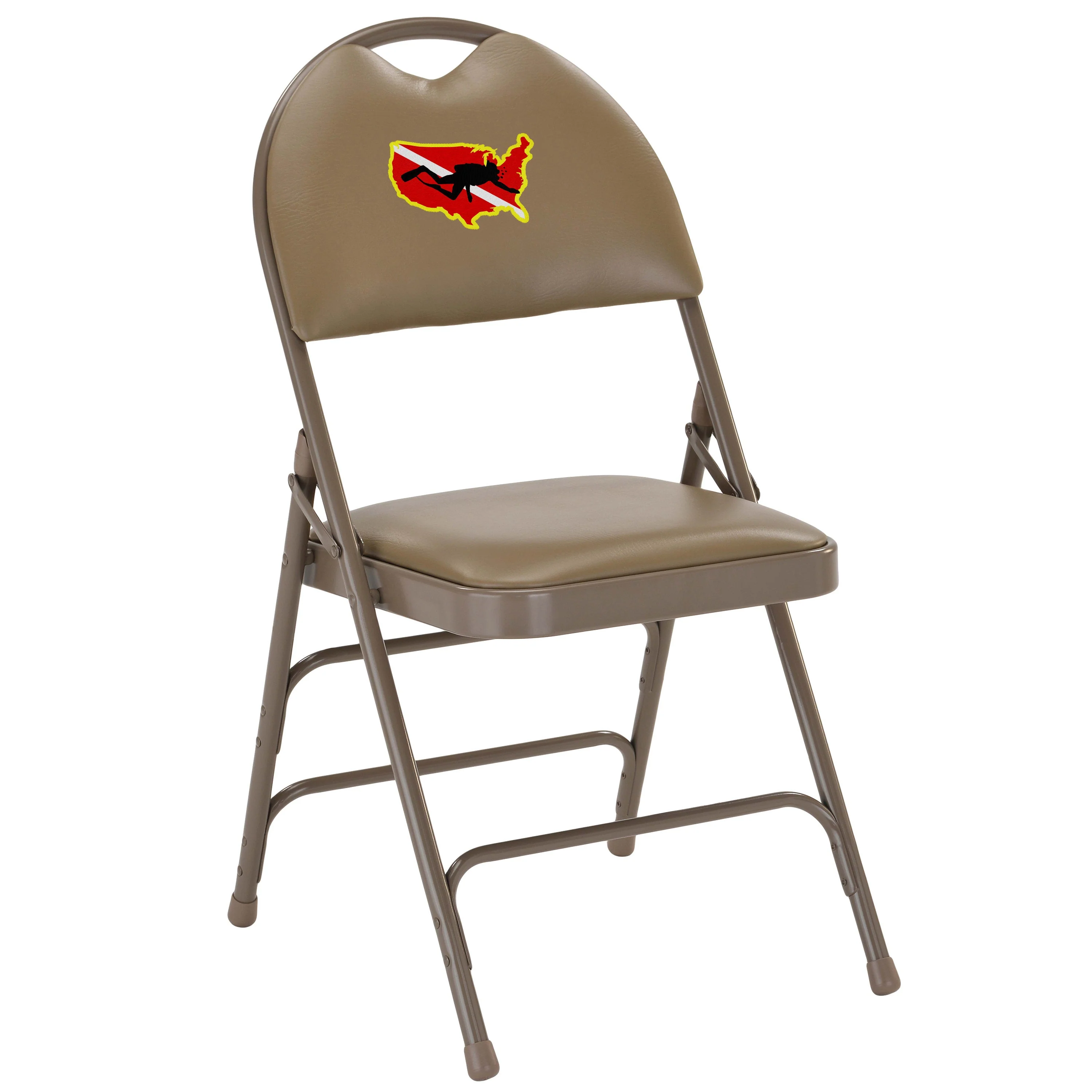 Embroidered HERCULES Series Extra Large Ultra-Premium Triple Braced Metal Folding Chair with Easy-Carry Handle - Image 11