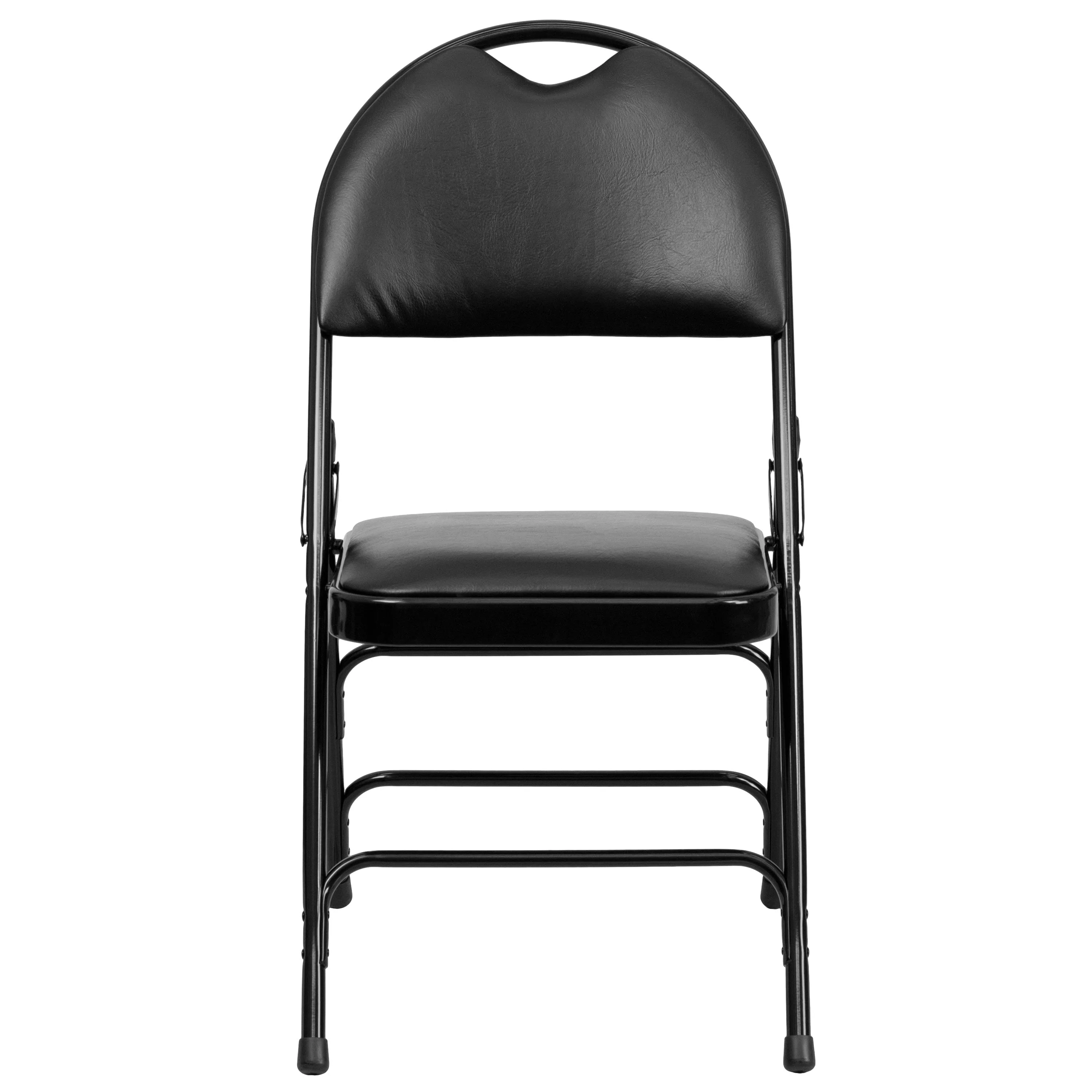 HERCULES Series Extra Large Ultra-Premium Triple Braced Metal Folding Chair with Easy-Carry Handle - Image 10