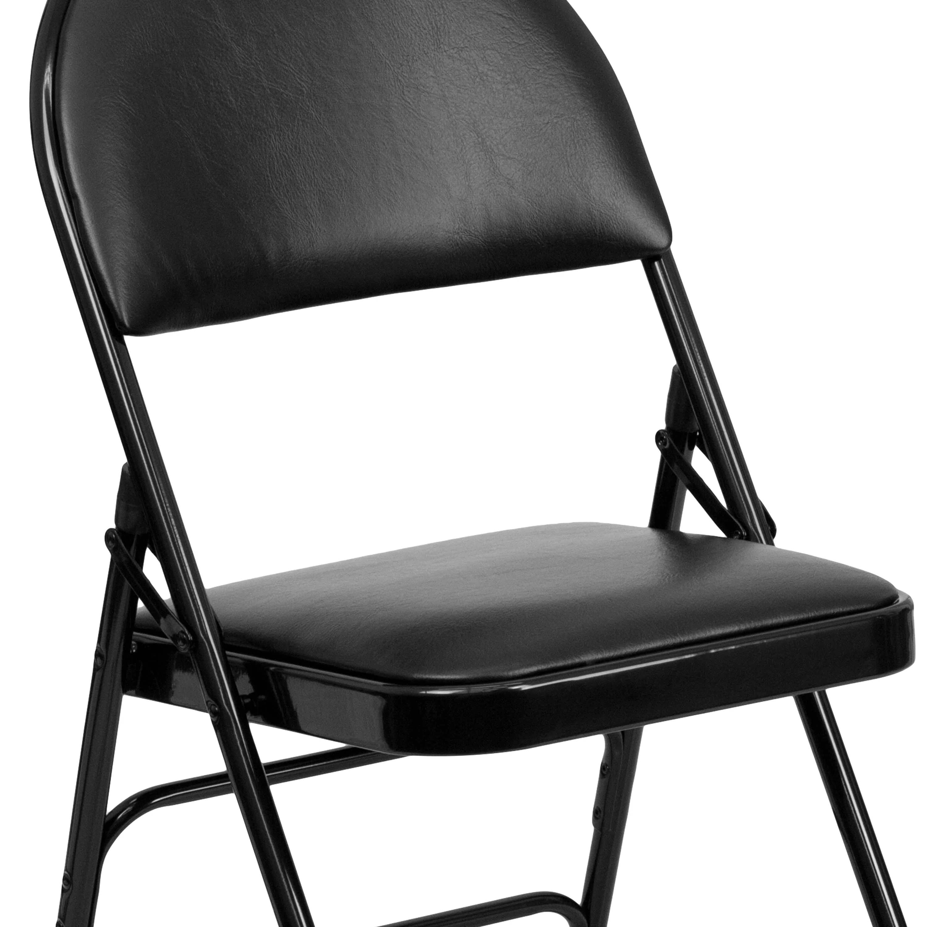 HERCULES Series Extra Large Ultra-Premium Triple Braced Metal Folding Chair with Easy-Carry Handle - Image 11