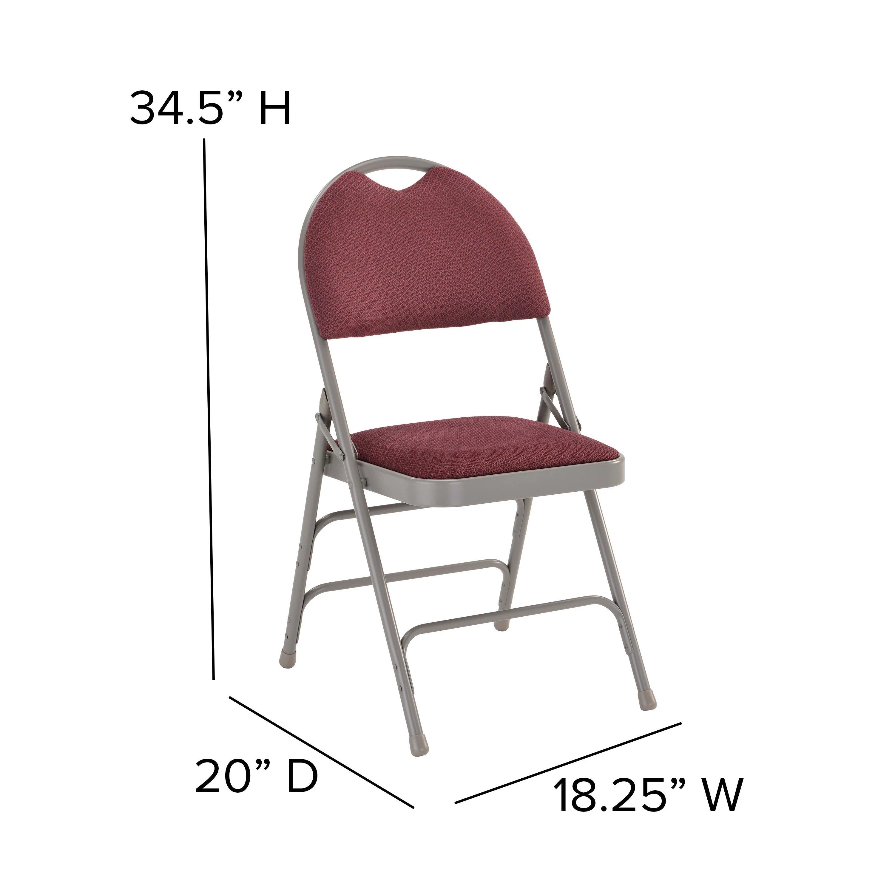 HERCULES Series Extra Large Ultra-Premium Triple Braced Metal Folding Chair with Easy-Carry Handle - Image 38