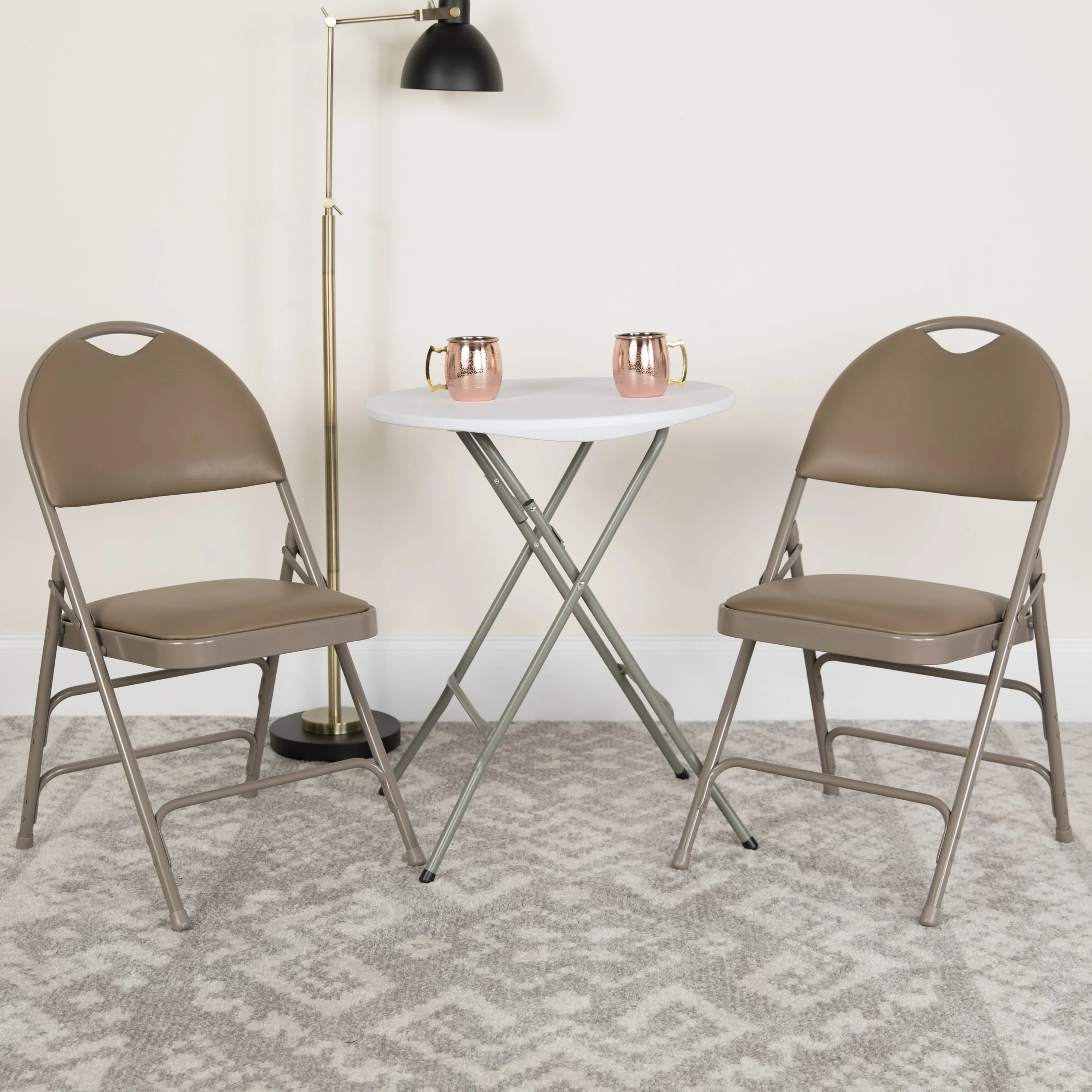 HERCULES Series Extra Large Ultra-Premium Triple Braced Metal Folding Chair with Easy-Carry Handle - Image 55