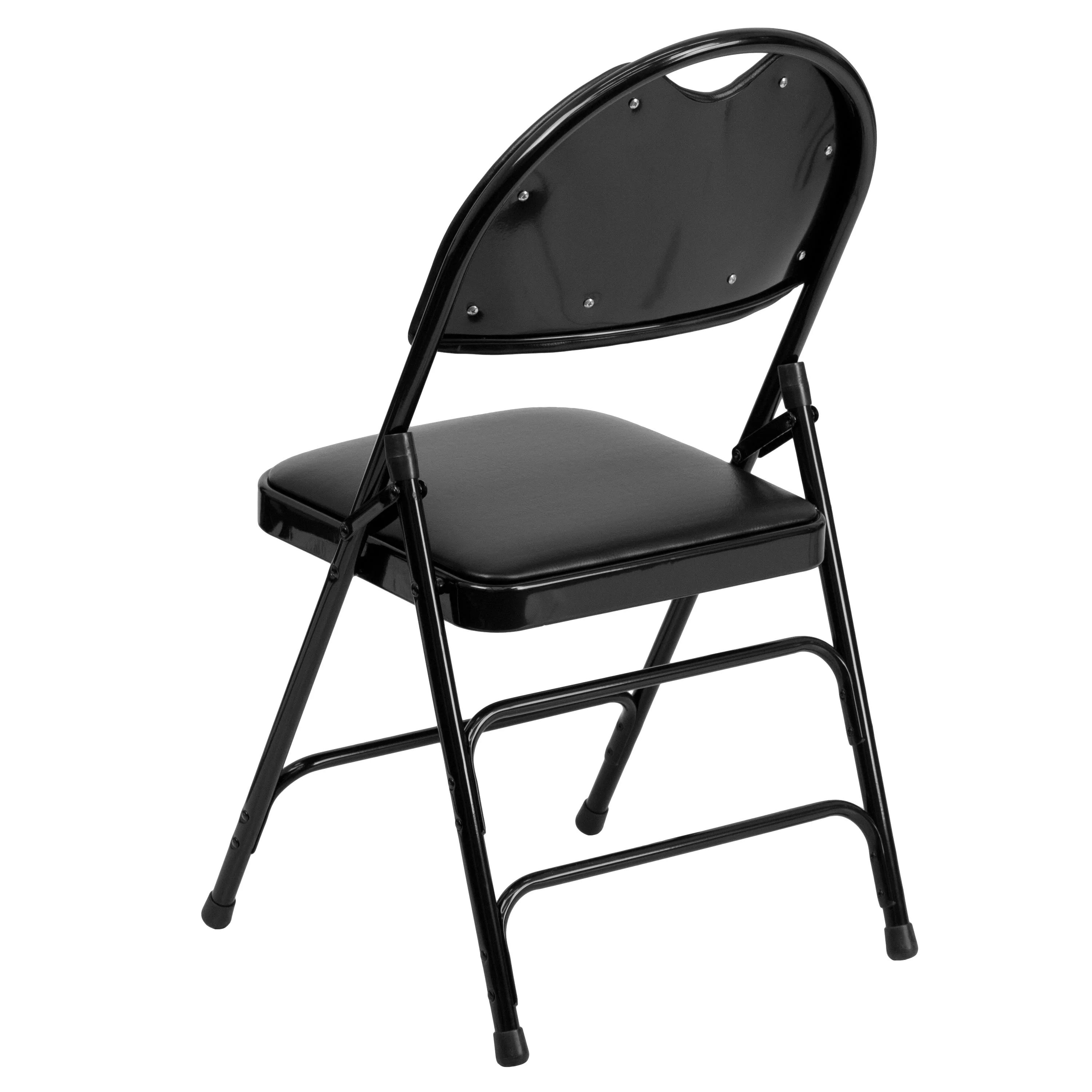 HERCULES Series Extra Large Ultra-Premium Triple Braced Metal Folding Chair with Easy-Carry Handle - Image 7