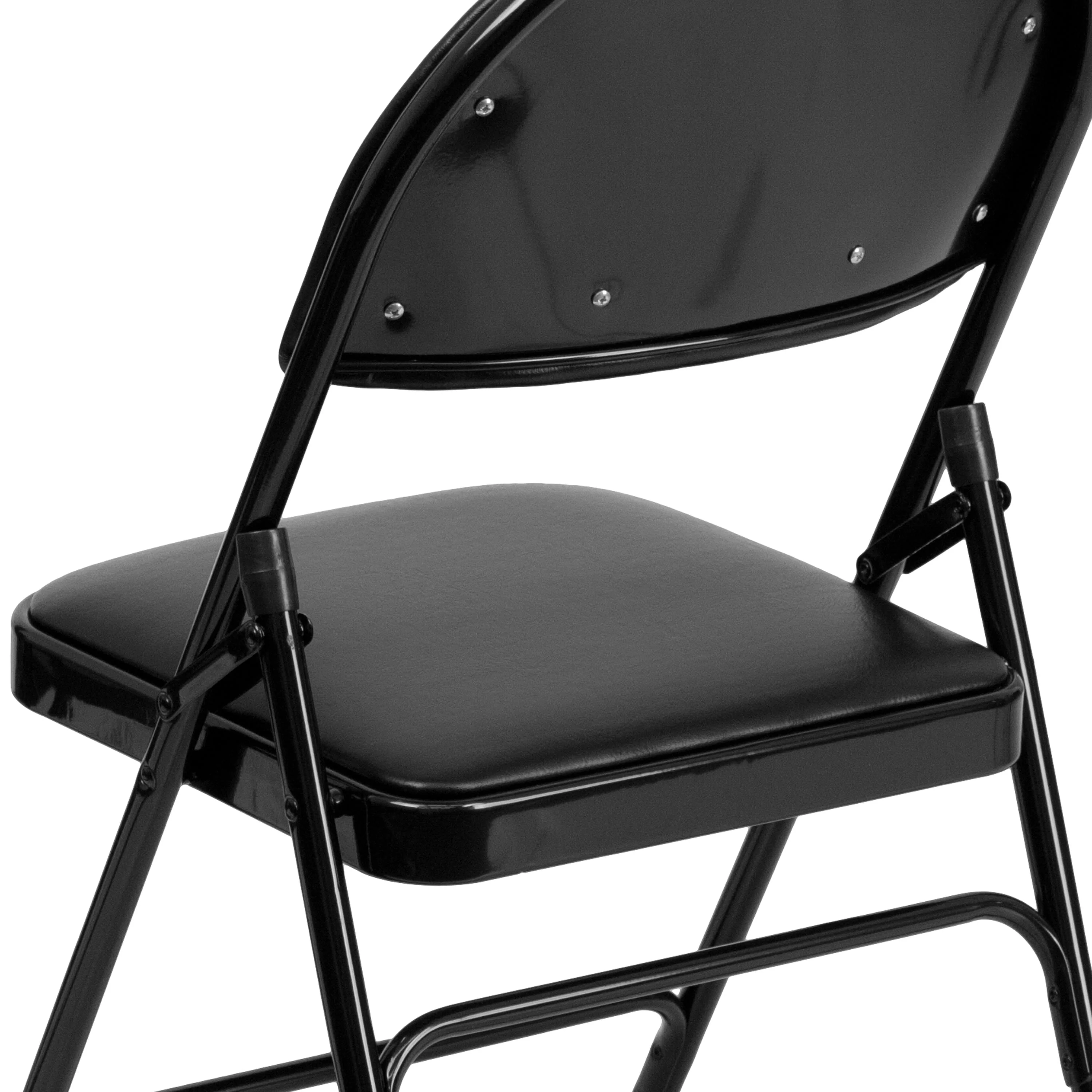 HERCULES Series Extra Large Ultra-Premium Triple Braced Metal Folding Chair with Easy-Carry Handle - Image 8