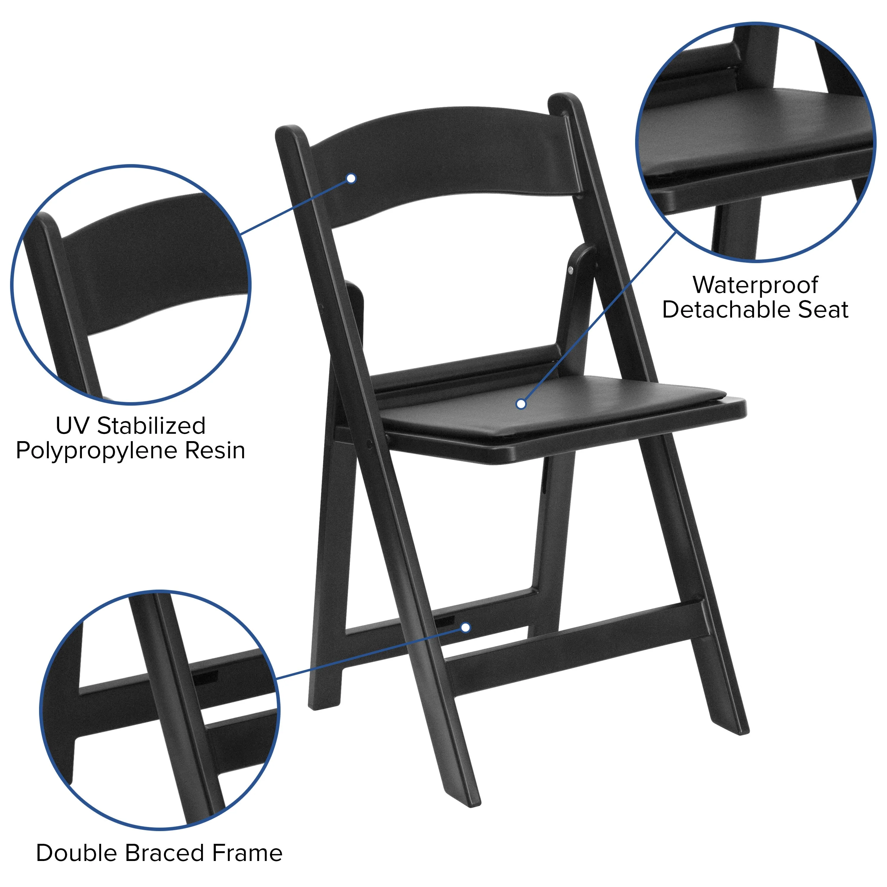 Hercules Folding Chair - Stackable Resin – 800LB Weight Capacity Event Chair - Image 104