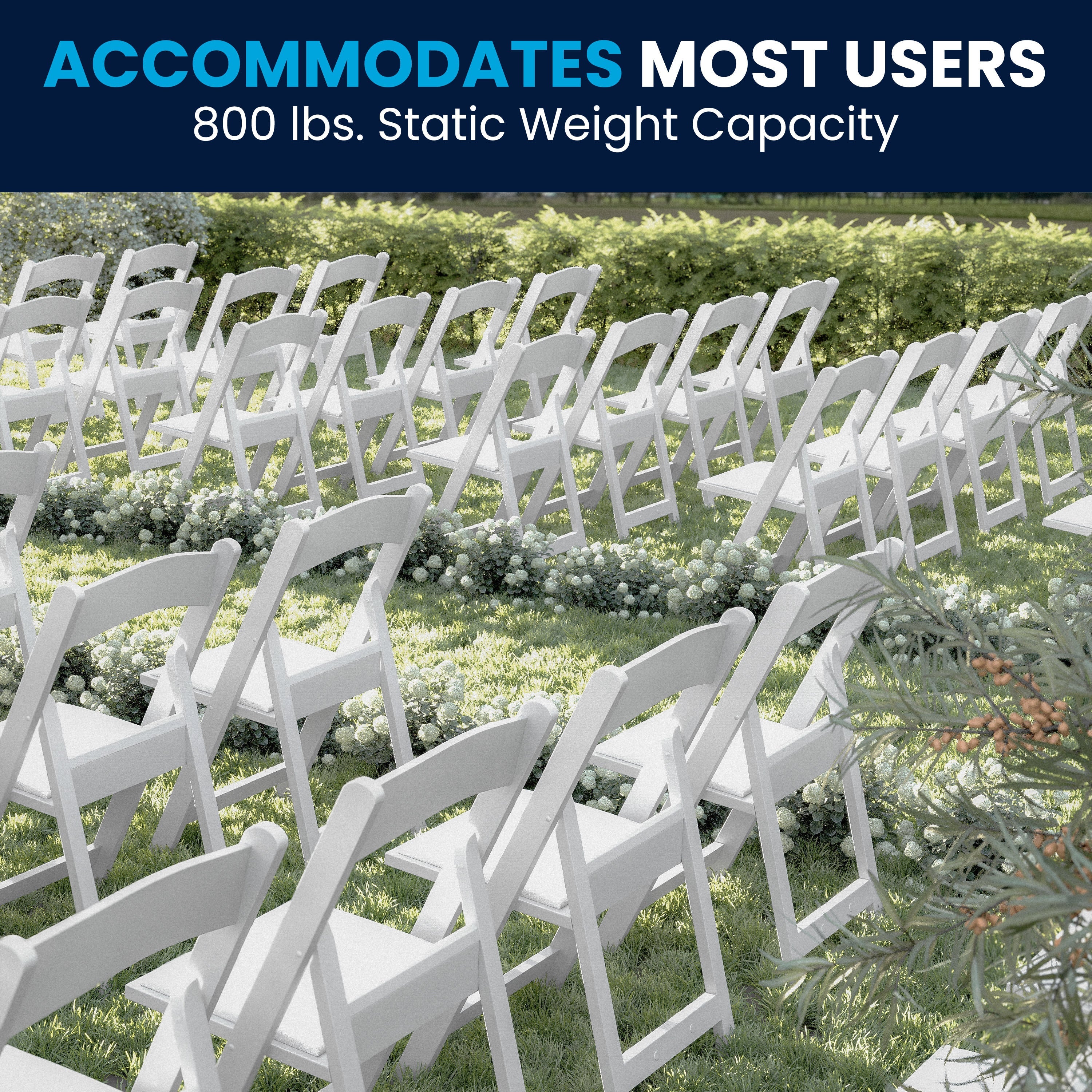 Hercules Folding Chair - Stackable Resin – 800LB Weight Capacity Event Chair - Image 49