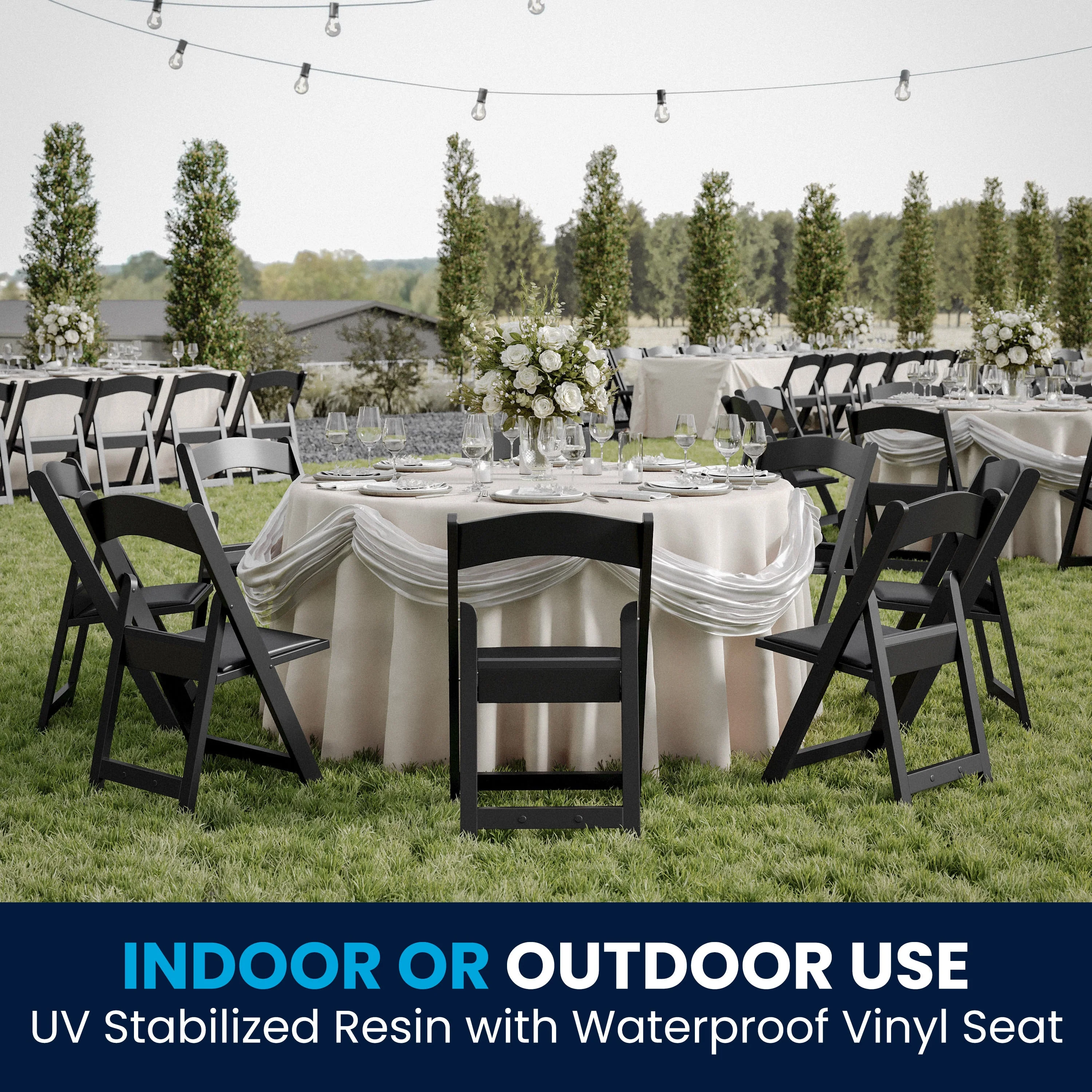 Hercules Folding Chair - Stackable Resin – 800LB Weight Capacity Event Chair - Image 58