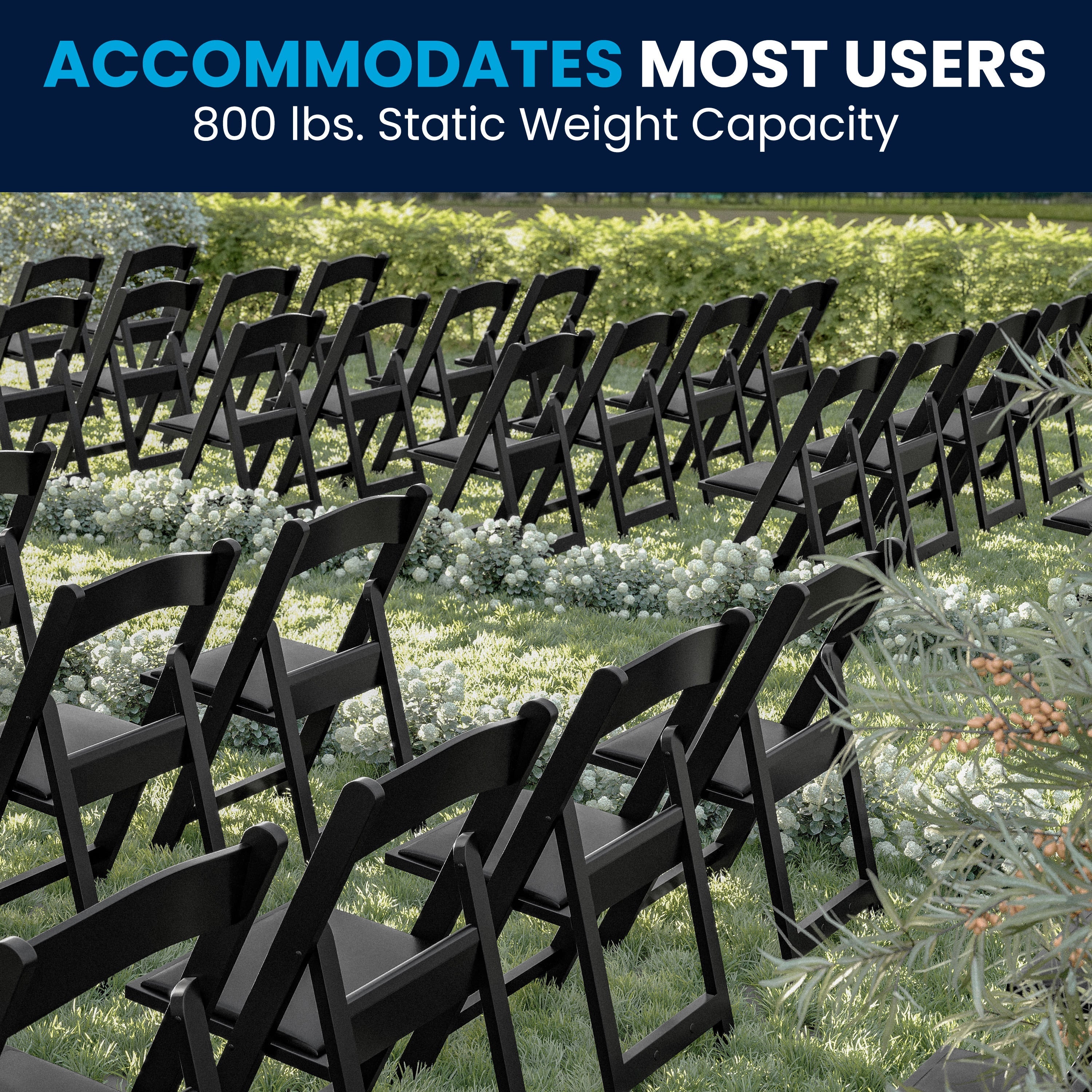 Hercules Folding Chair - Stackable Resin – 800LB Weight Capacity Event Chair - Image 66