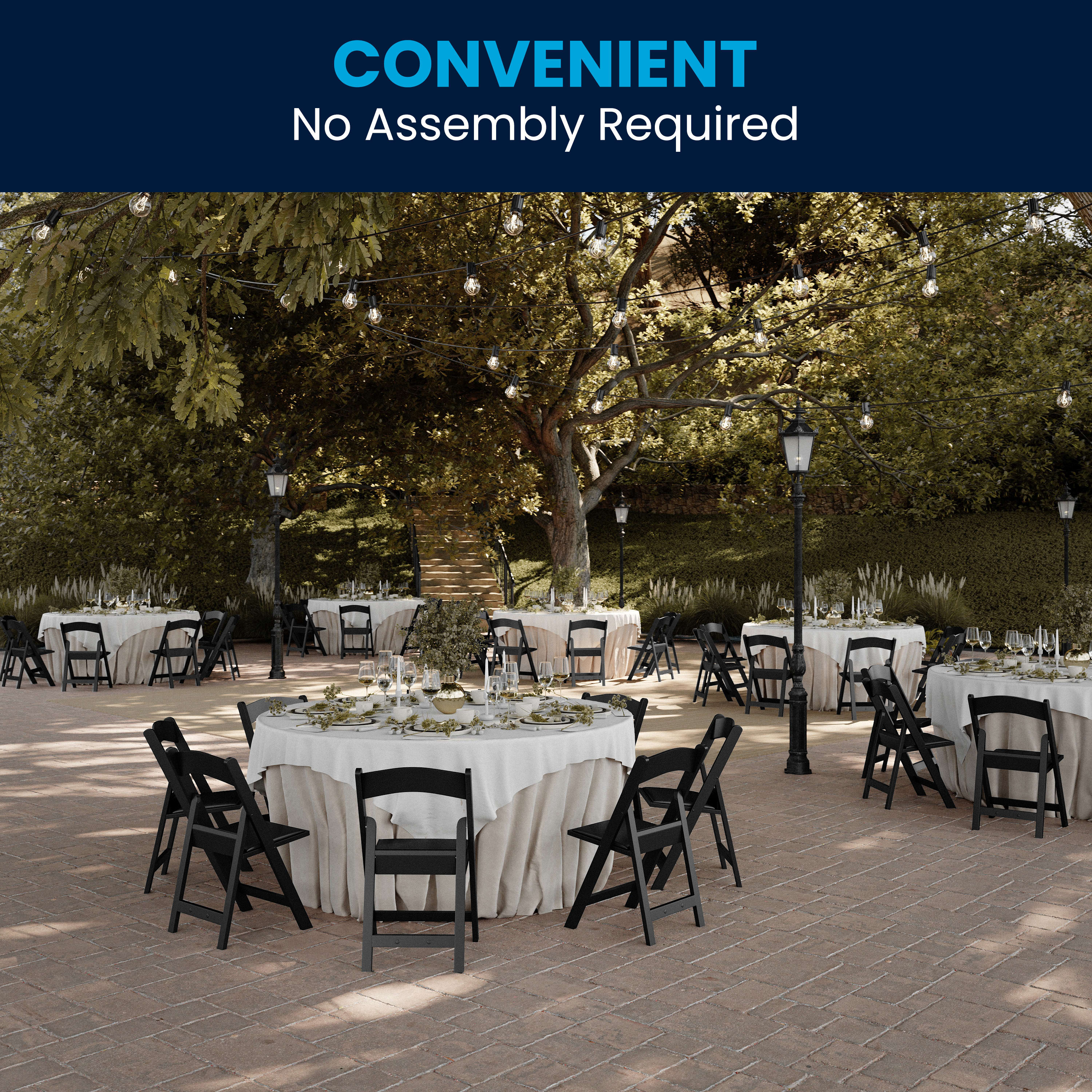 Hercules Folding Chair - Stackable Resin – 800LB Weight Capacity Event Chair - Image 67