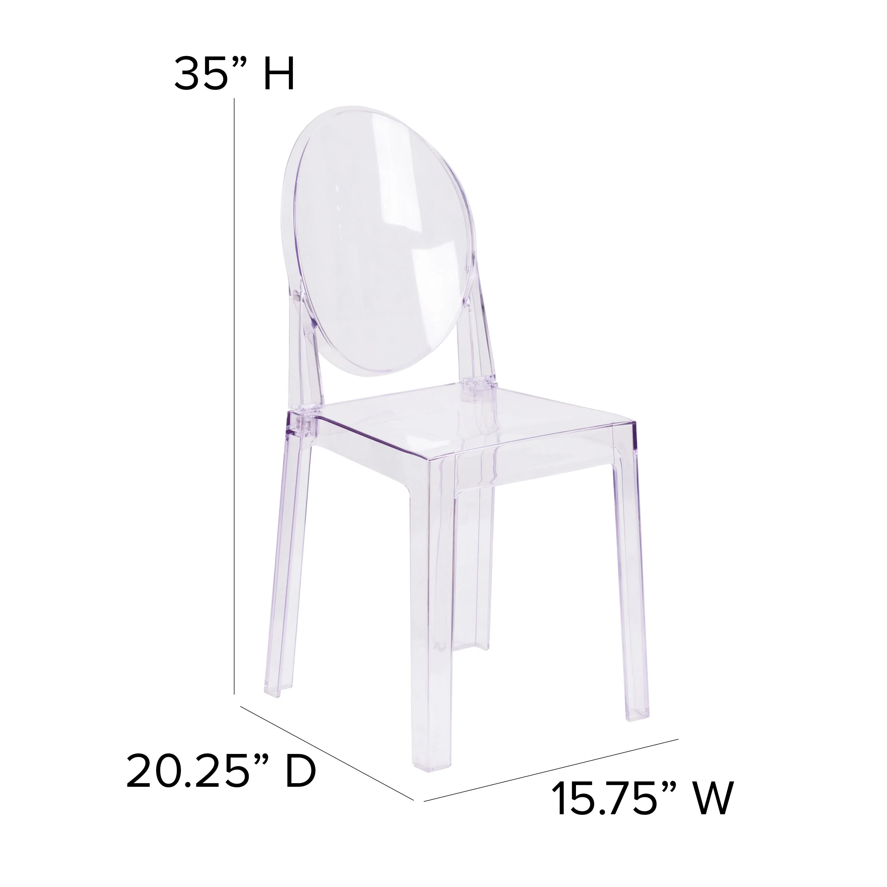 Ghost Chair with Oval Back - Image 6