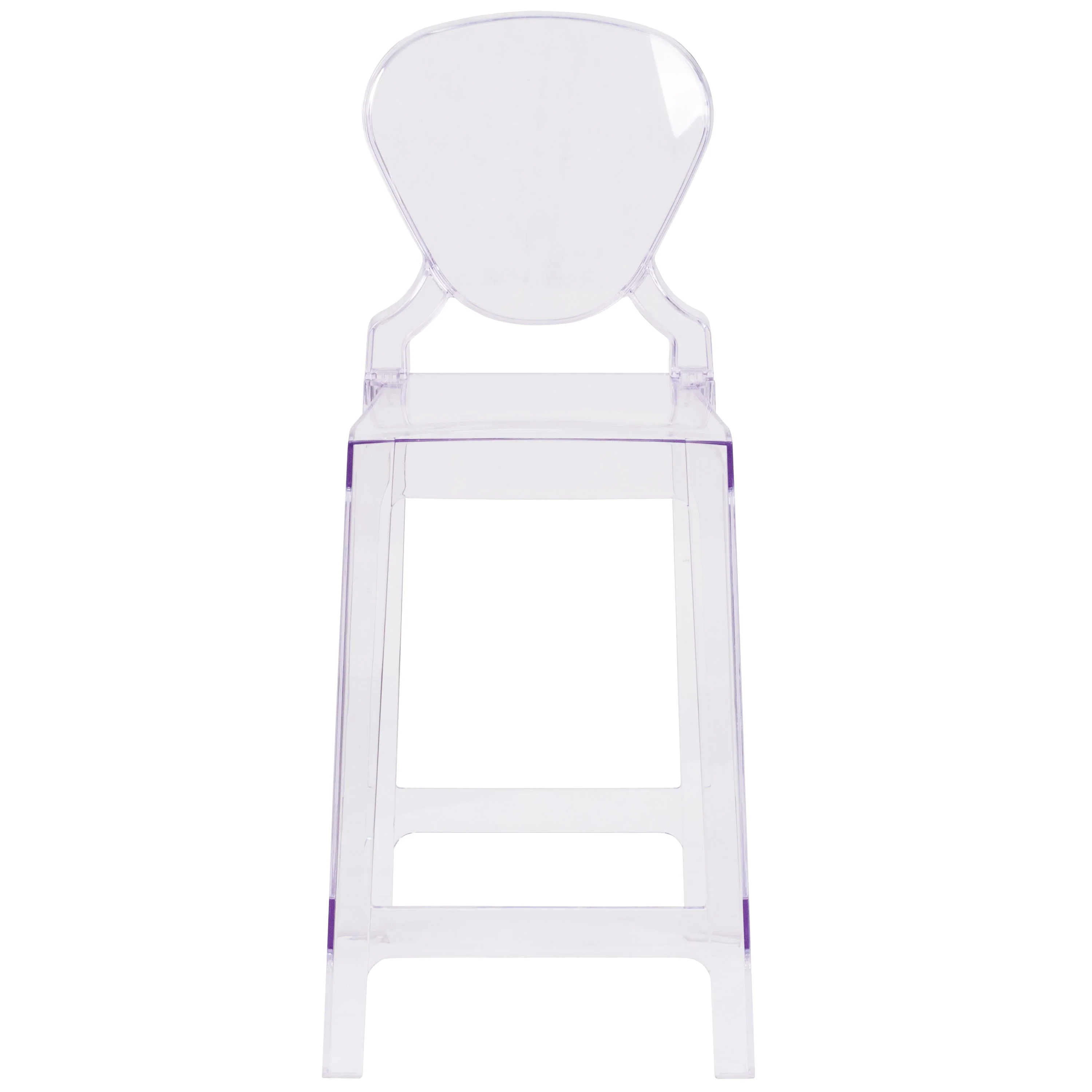 Ghost Counter Stool in Transparent Crystal with Tear Back - Image 6