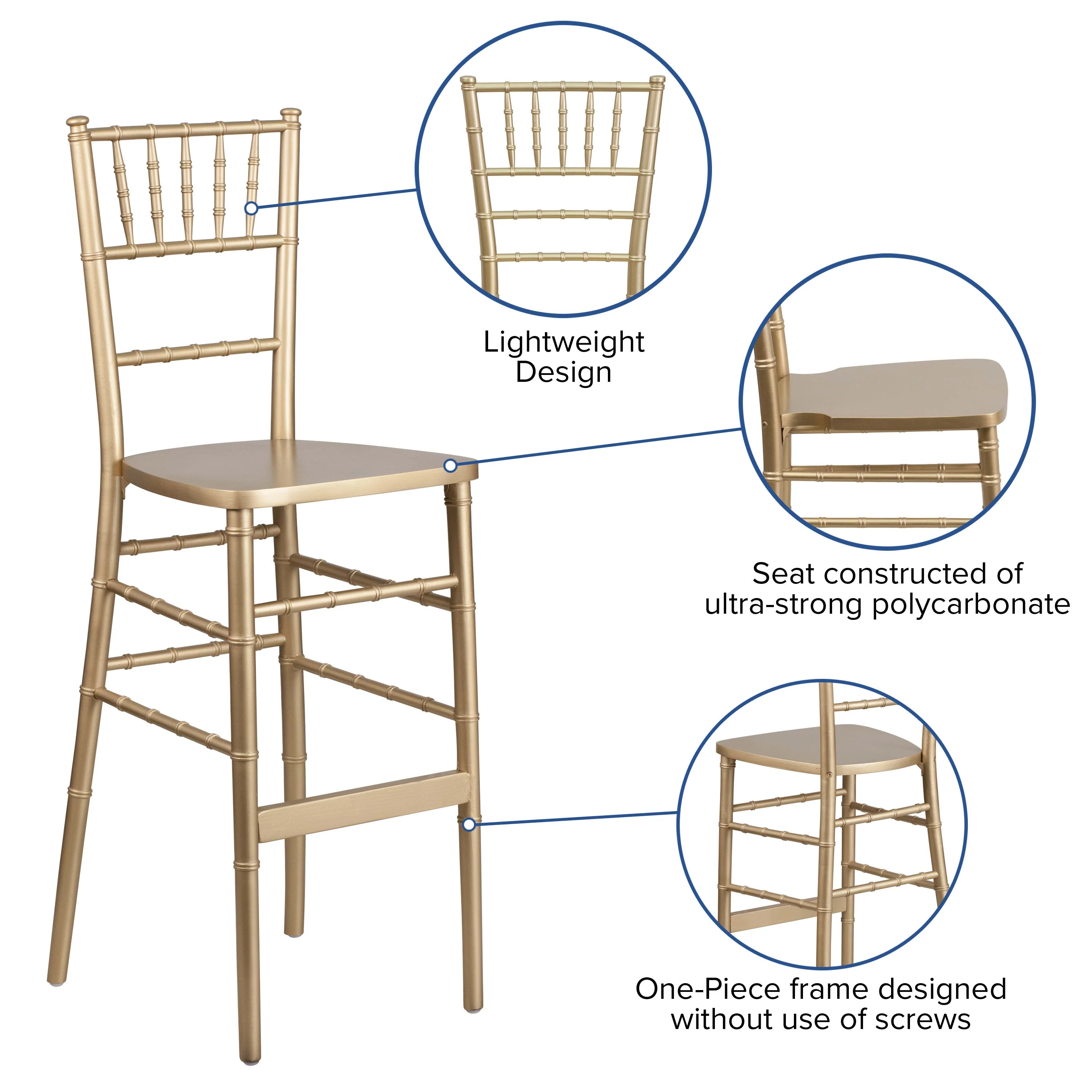 HERCULES Series Wood Chiavari Barstool - Image 6