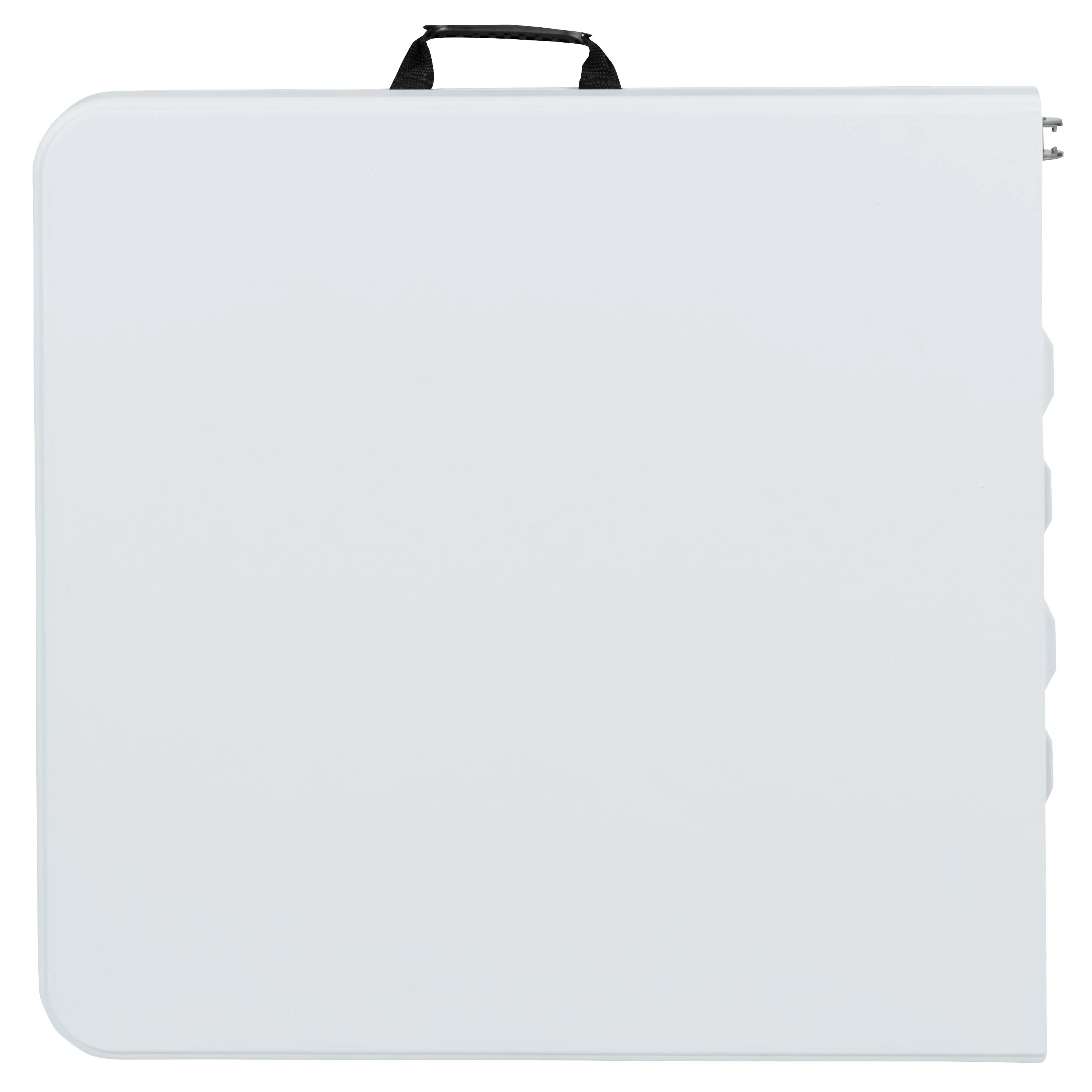 Height Adjustable Bi-Fold Plastic Folding Table with Carrying Handle - Image 7