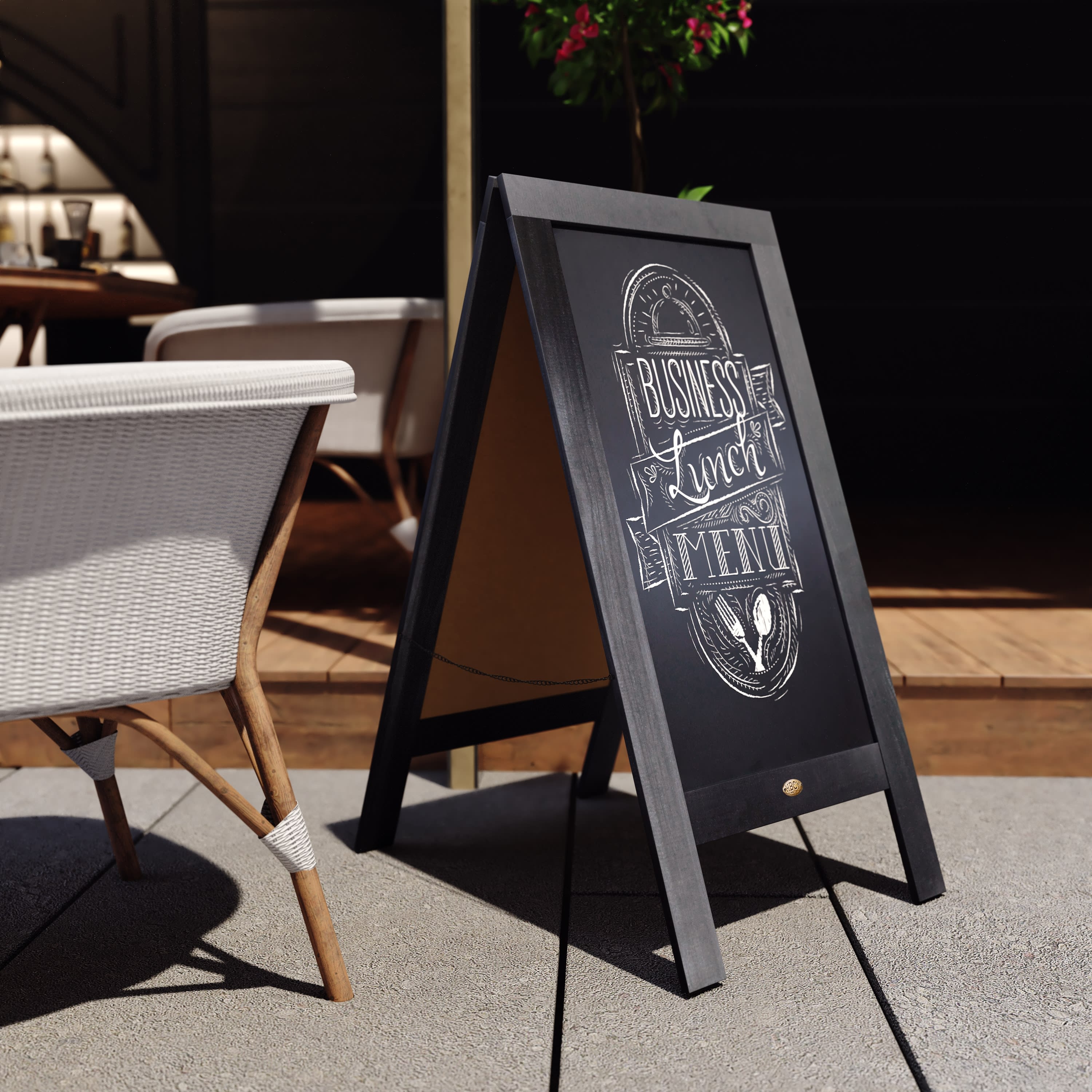 Canterbury Vintage Wooden A-Frame Magnetic Indoor/Outdoor Chalkboard Sign, Freestanding Double Sided Extra Large Message Board - Image 145