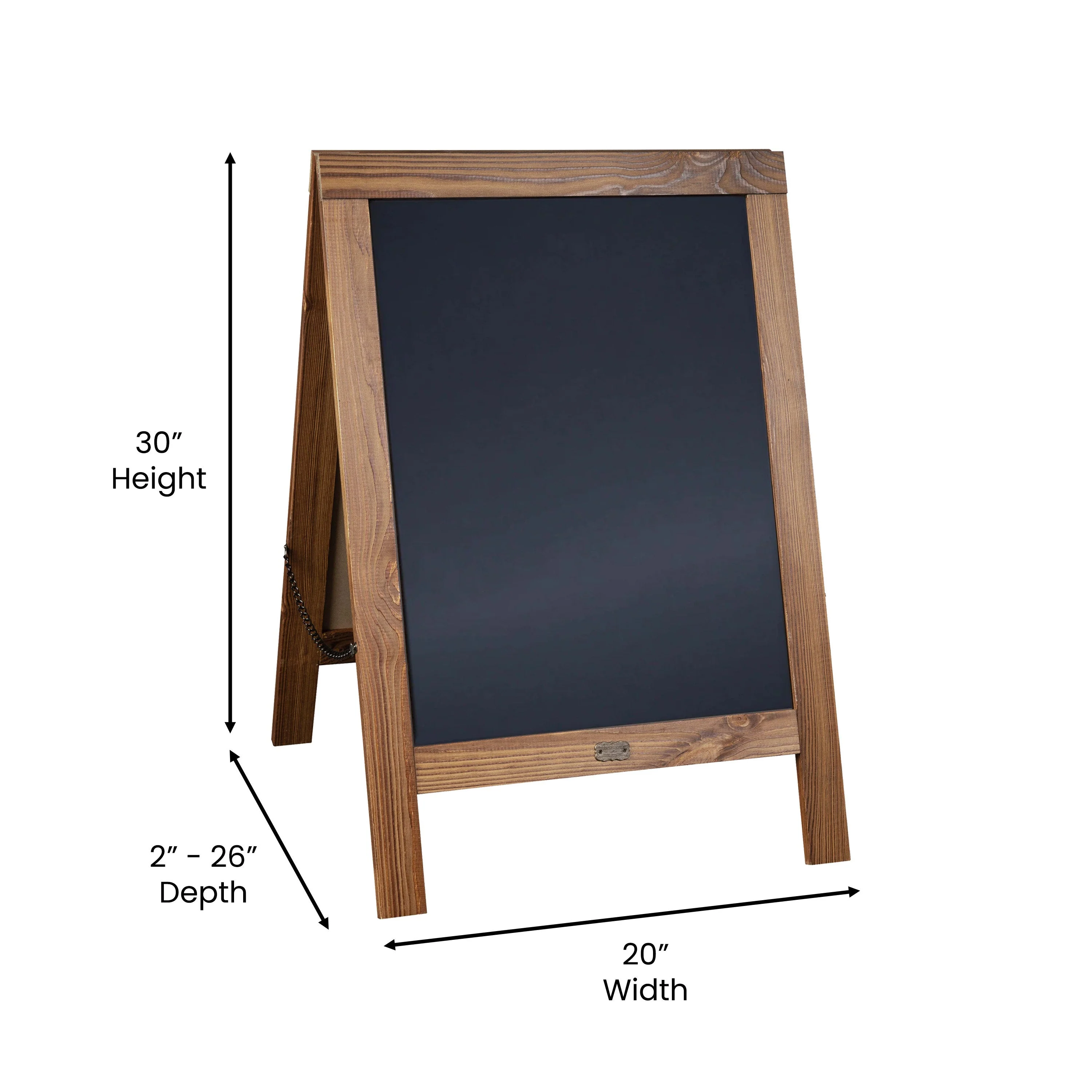 Canterbury Vintage Wooden A-Frame Magnetic Indoor/Outdoor Chalkboard Sign, Freestanding Double Sided Extra Large Message Board - Image 28
