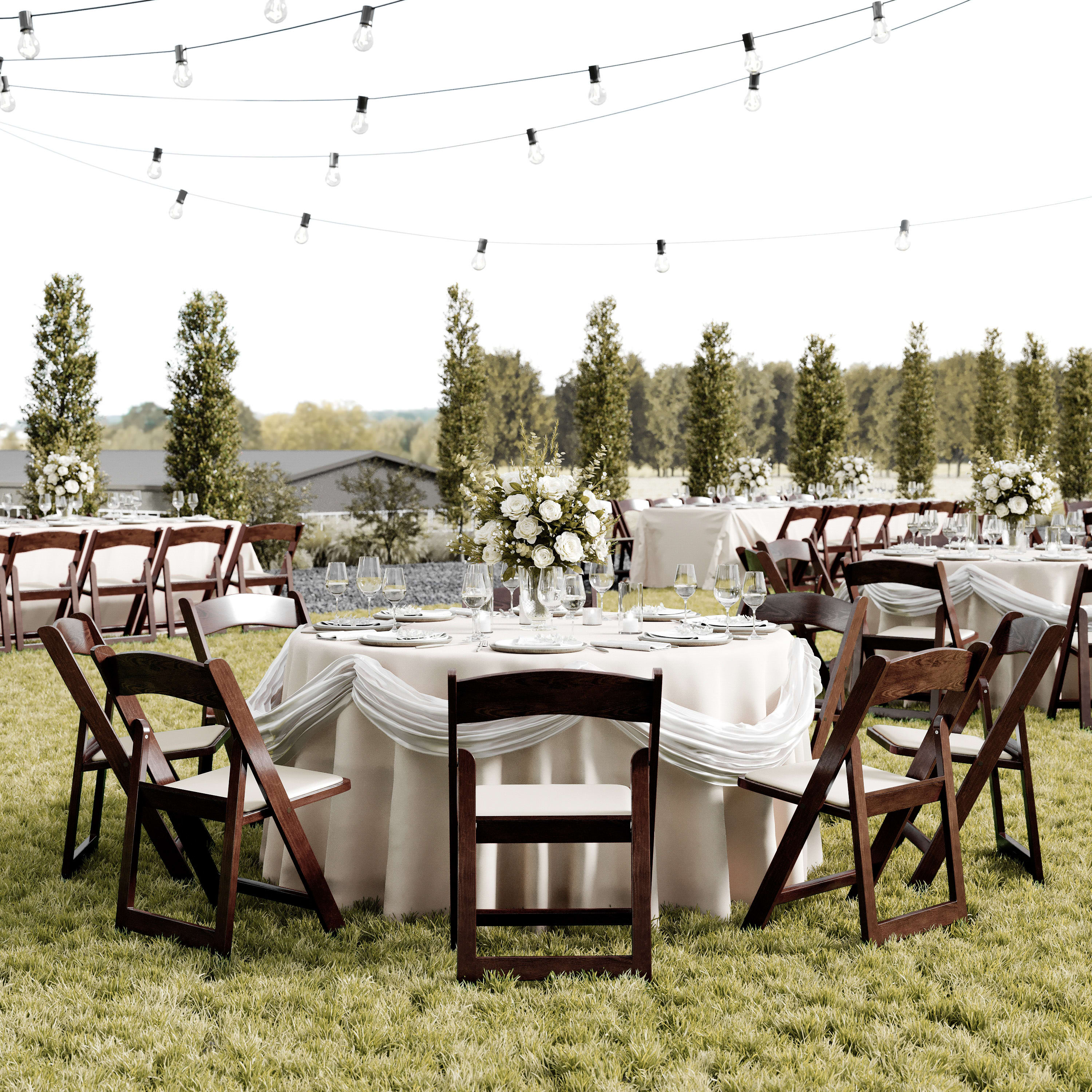 HERCULES Commercial Indoor/Outdoor Lightweight Wood Look Resin Folding Event Chair - Image 13