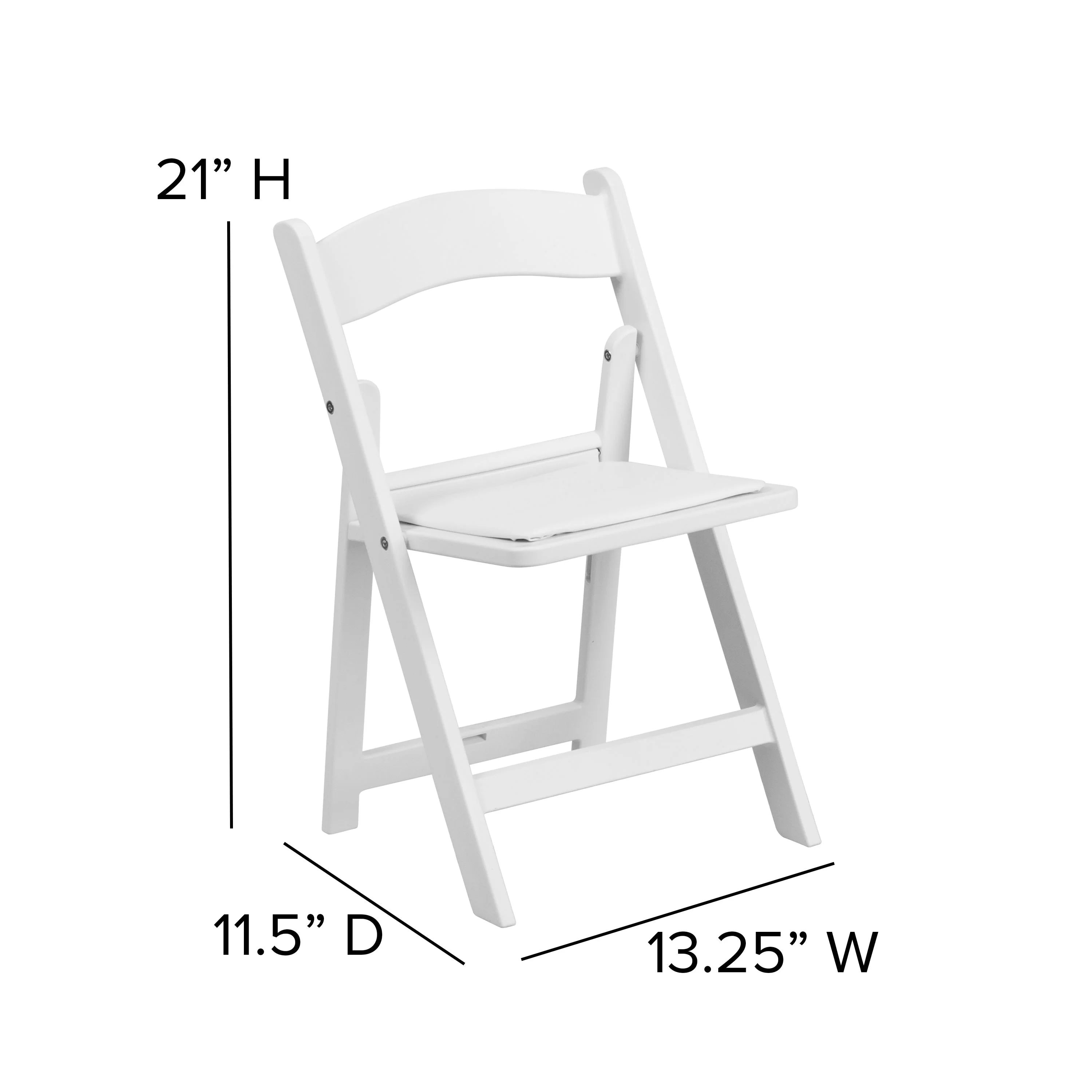 Kids Resin Folding Chair with Vinyl Padded Seat - Image 6
