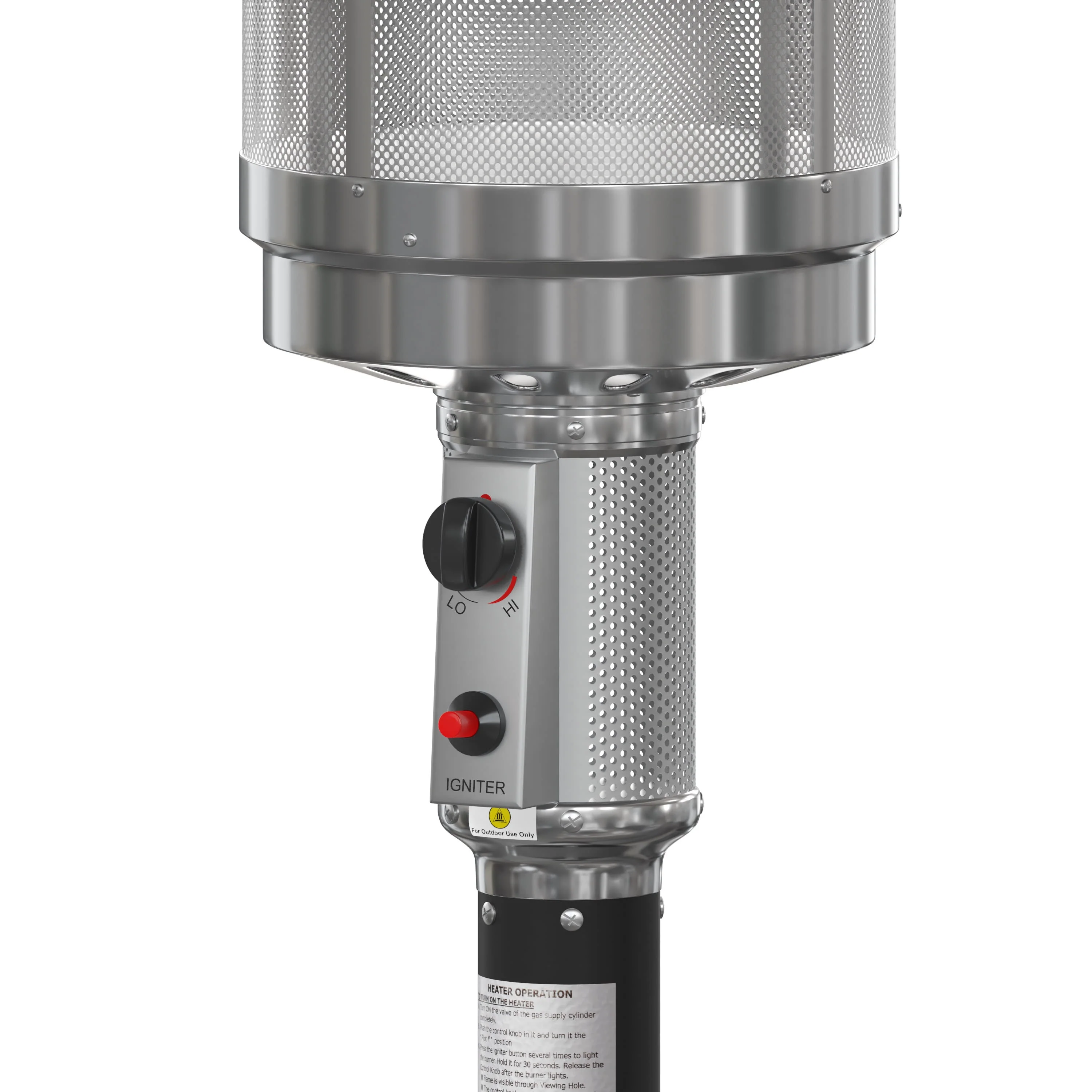 Sol Patio Outdoor Heating-Stainless Steel 40,000 BTU Propane Heater with Wheels for Commercial & Residential Use-7.5 Feet Tall - Image 37