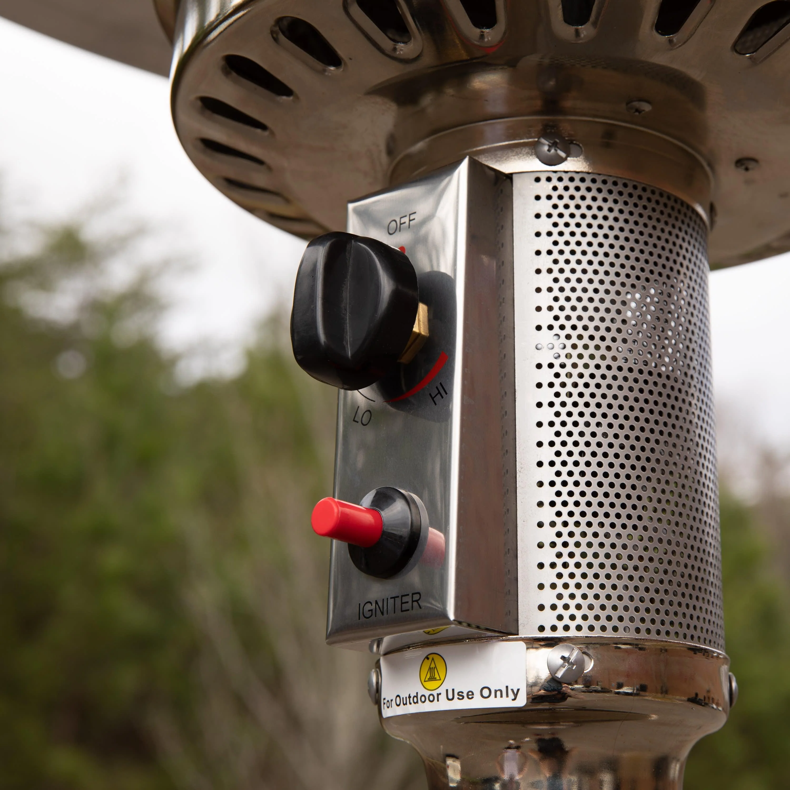 Sol Patio Outdoor Heating-Stainless Steel 40,000 BTU Propane Heater with Wheels for Commercial & Residential Use-7.5 Feet Tall - Image 7