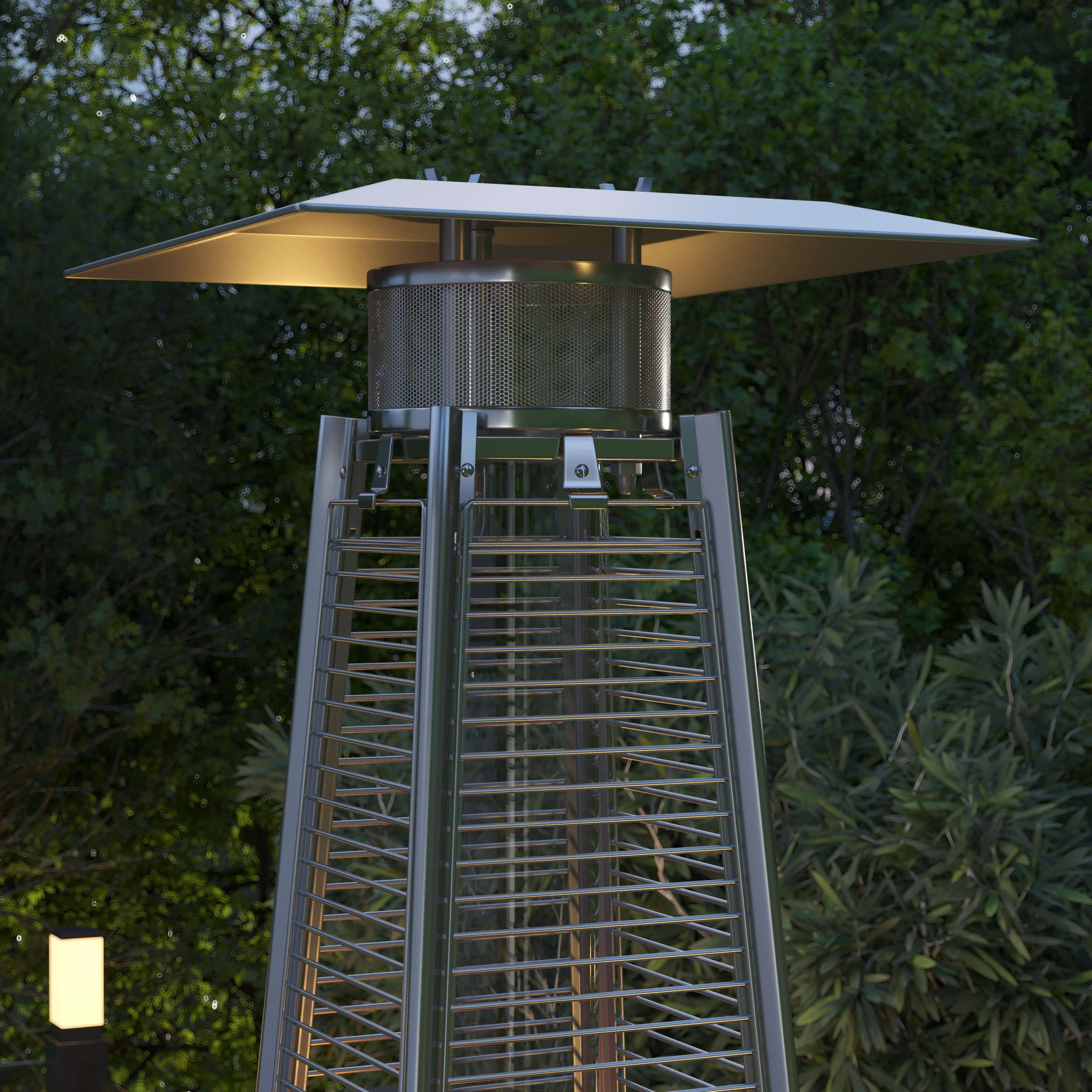 Sol Patio Outdoor Heating-Stainless Steel Pyramid 42,000 BTU Propane Heater with Wheels for Commercial & Residential Use - Image 20