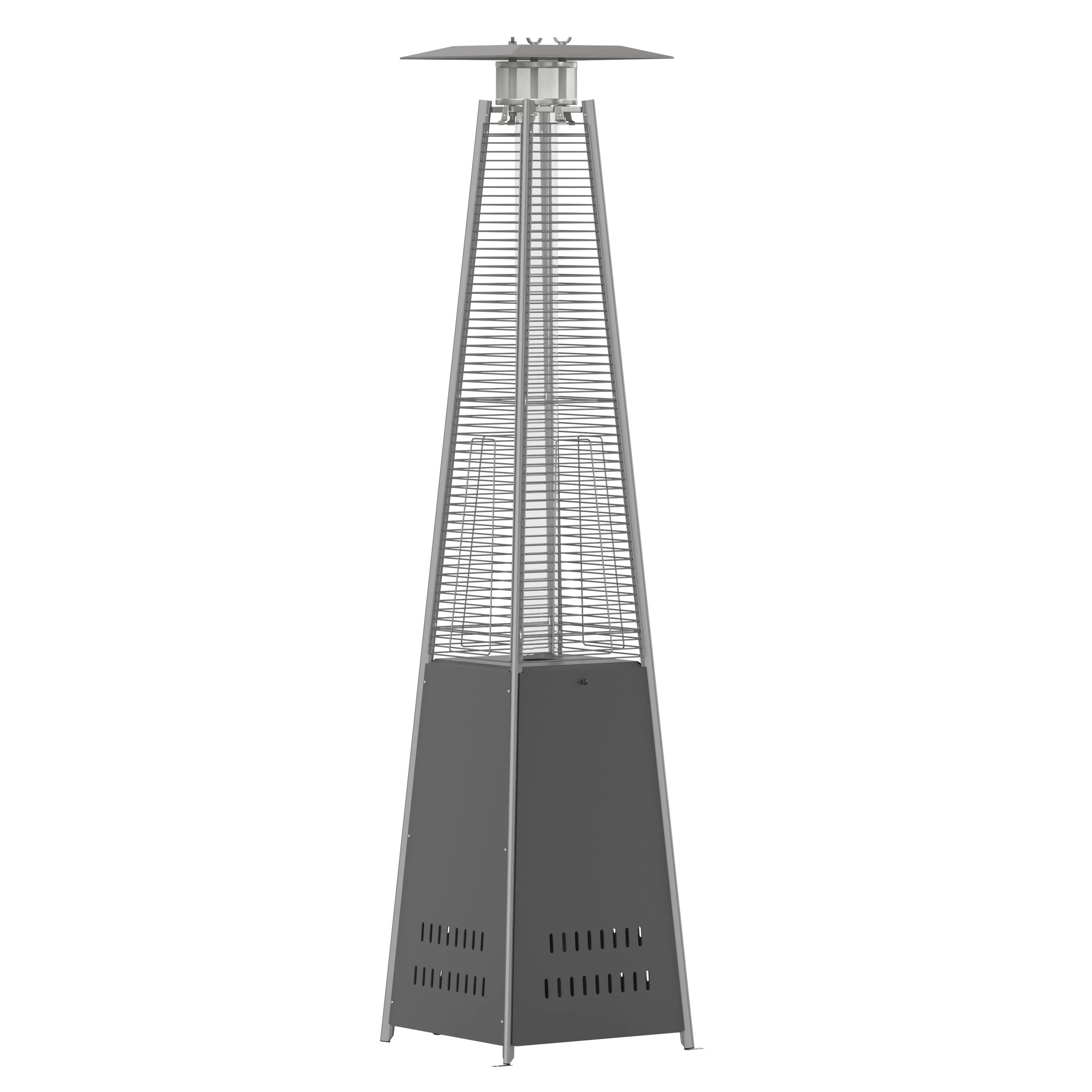 Sol Patio Outdoor Heating-Stainless Steel Pyramid 42,000 BTU Propane Heater with Wheels for Commercial & Residential Use - Image 25