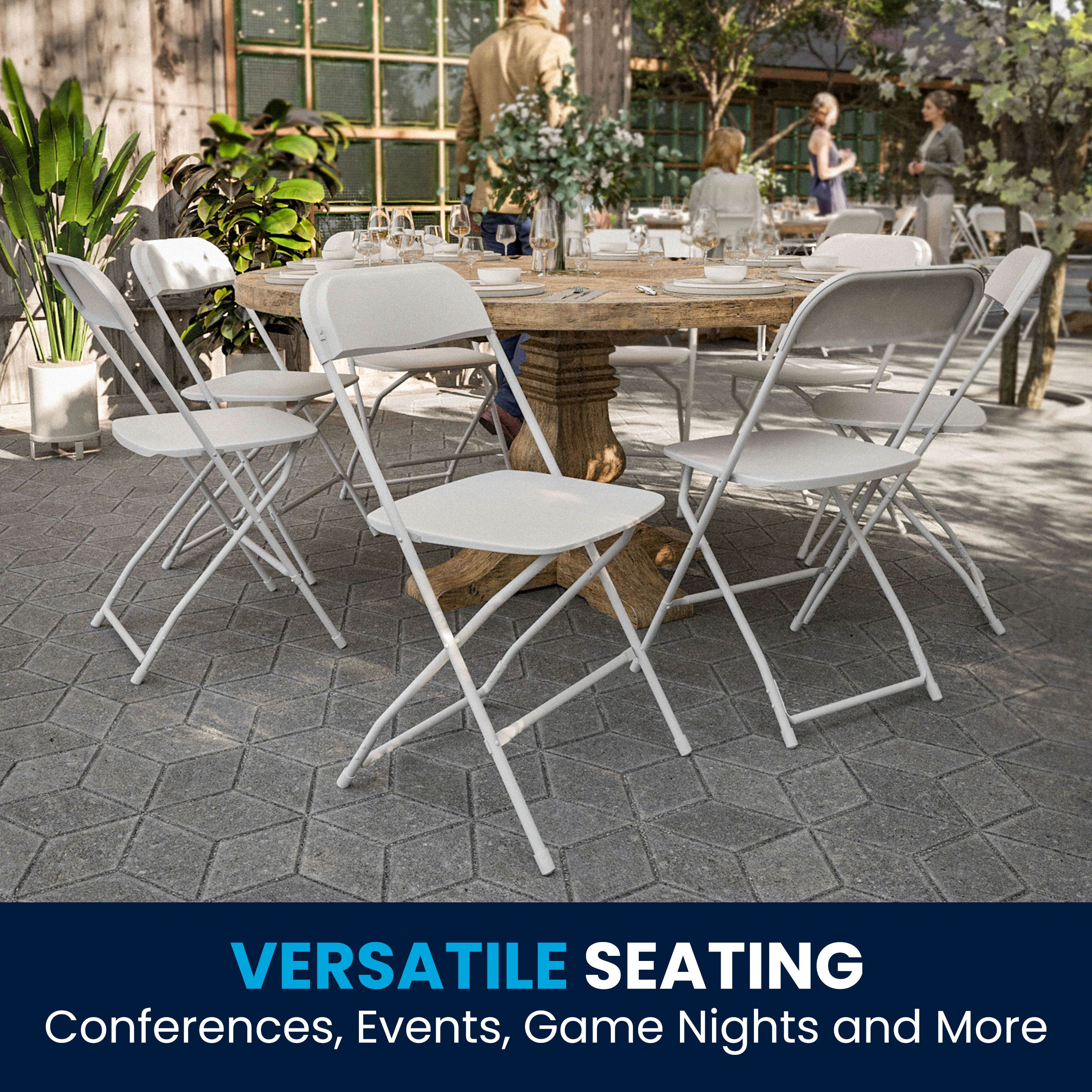 Hercules Series Plastic Folding Chair - 650LB Weight Capacity - Image 117