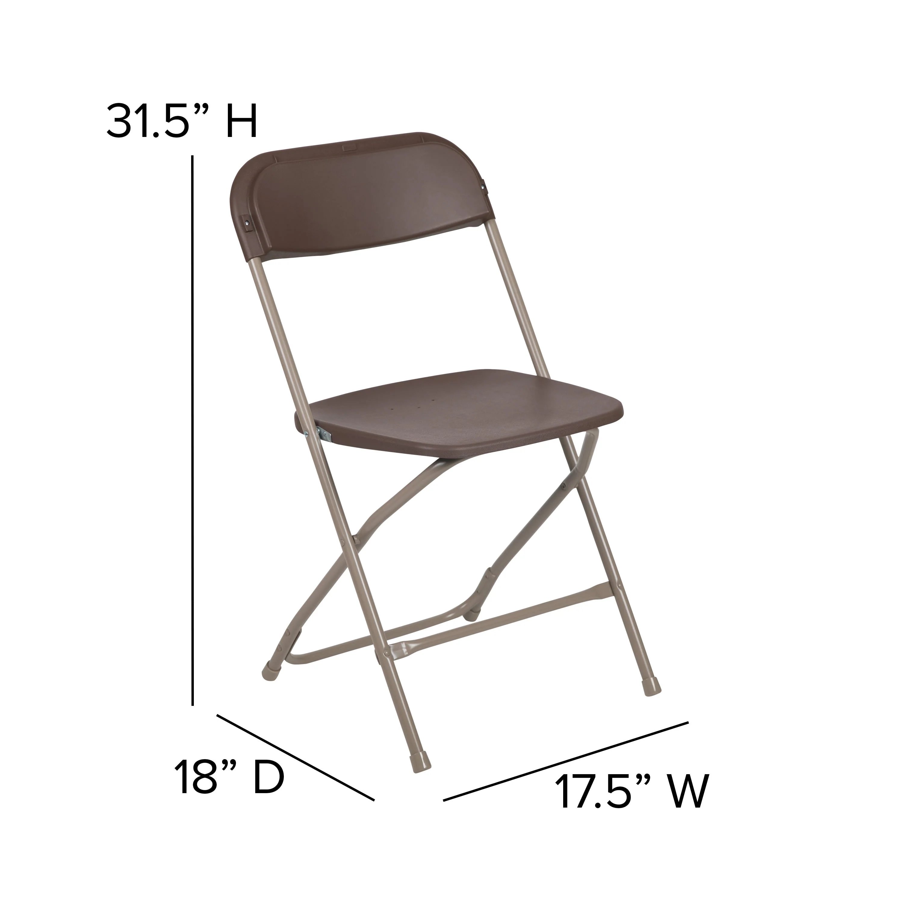 Hercules Series Plastic Folding Chair - 650LB Weight Capacity - Image 129