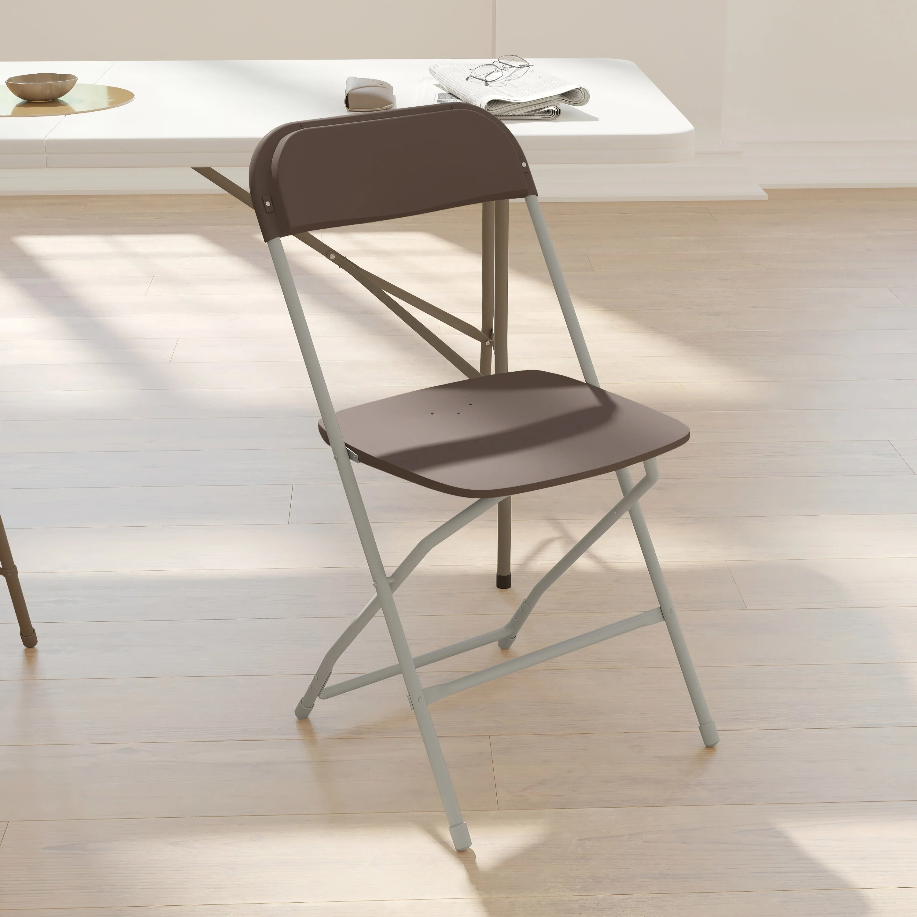 Hercules Series Plastic Folding Chair - 650LB Weight Capacity - Image 130