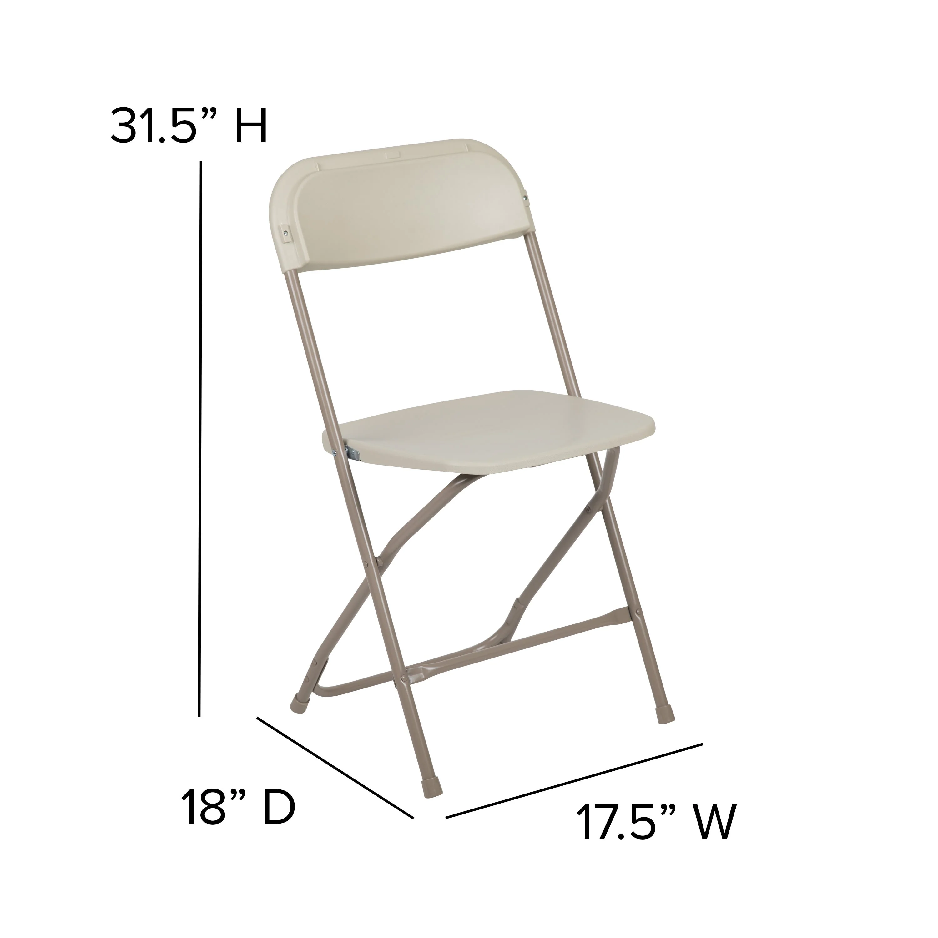 Hercules Series Plastic Folding Chair - 650LB Weight Capacity - Image 146