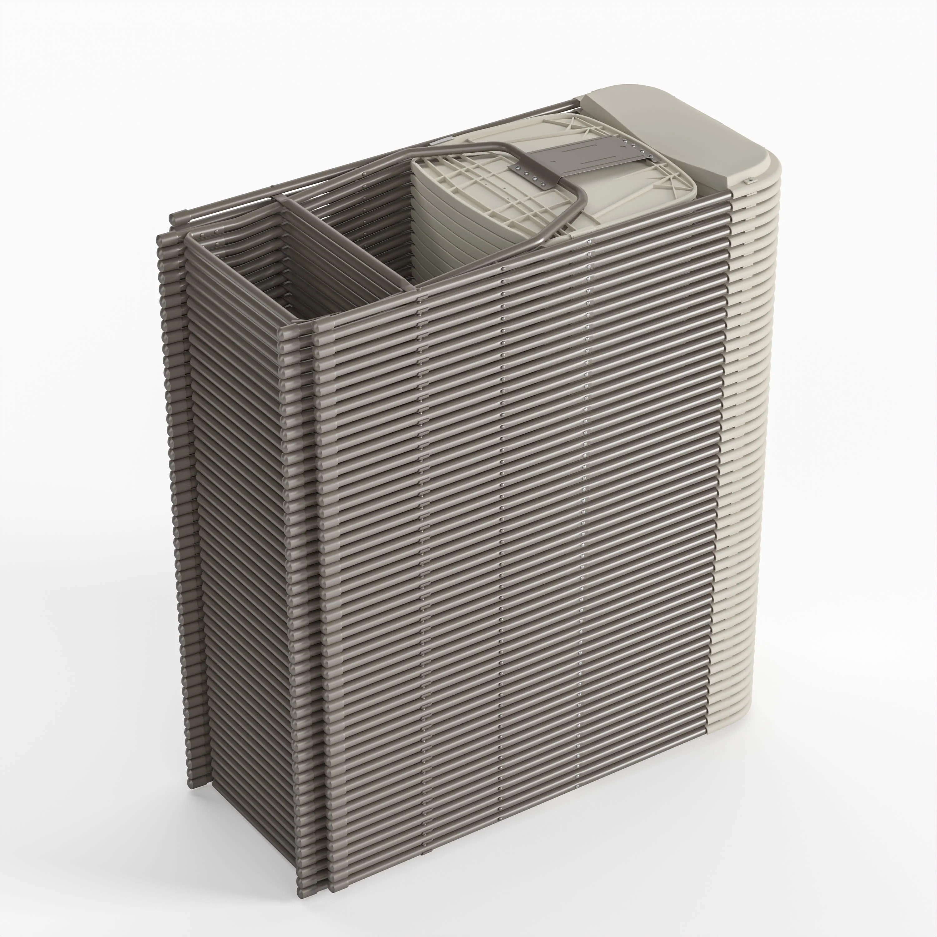 Hercules Series Plastic Folding Chair - 650LB Weight Capacity - Image 153