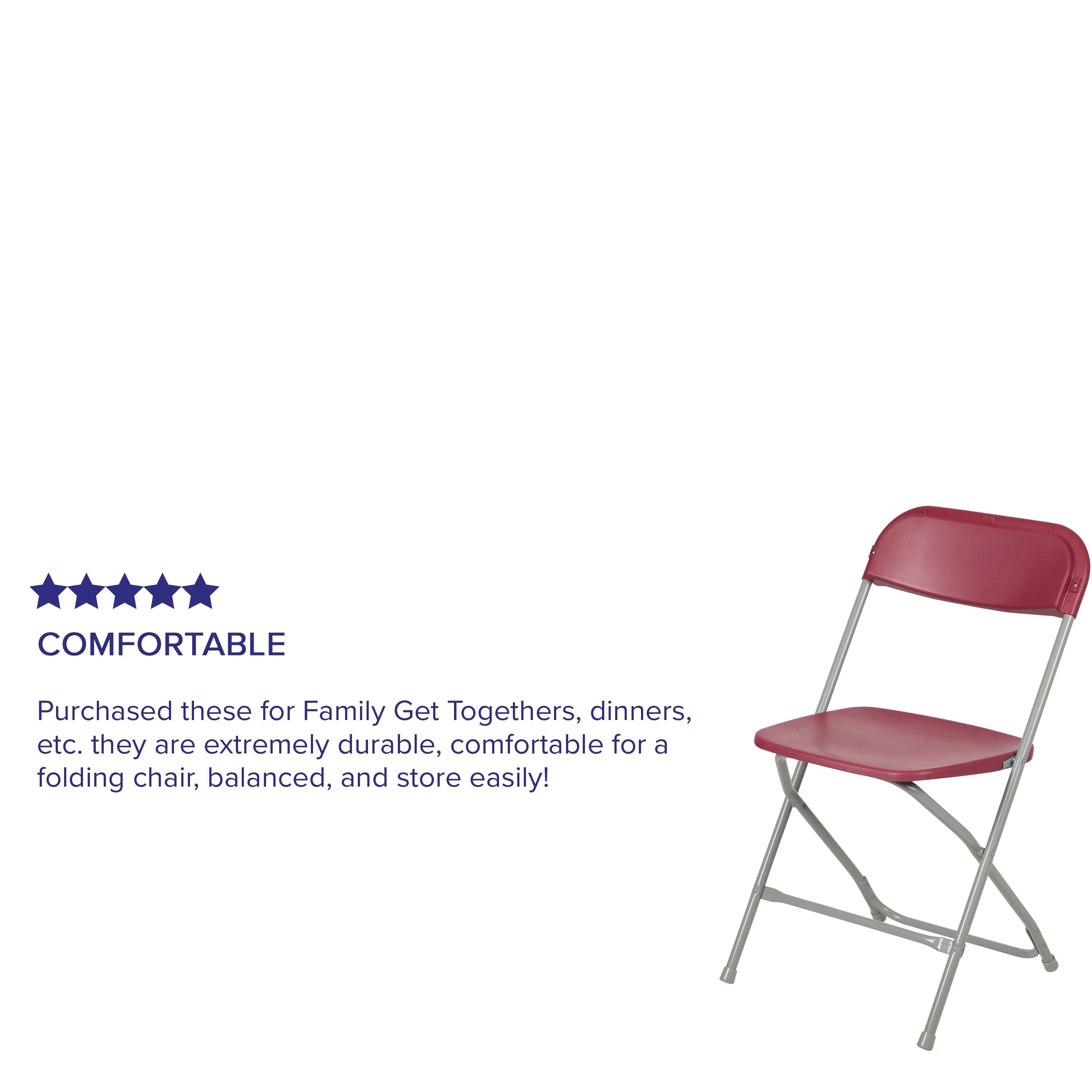 Hercules Series Plastic Folding Chair - 650LB Weight Capacity - Image 161