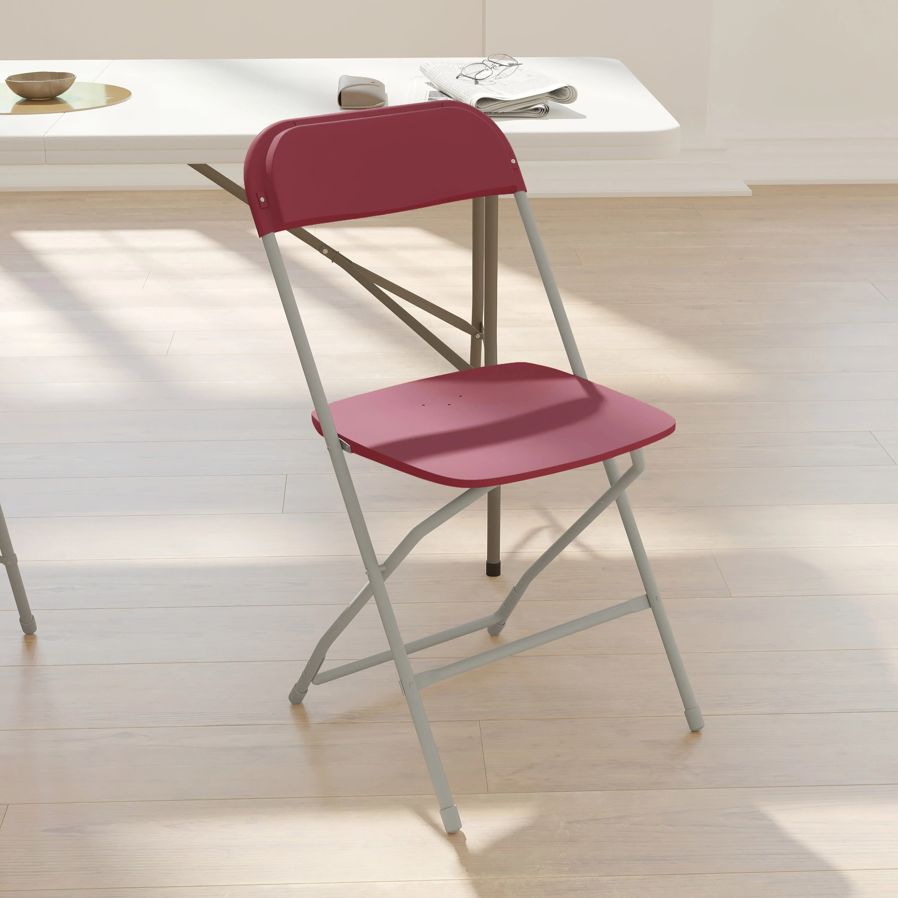 Hercules Series Plastic Folding Chair - 650LB Weight Capacity - Image 164