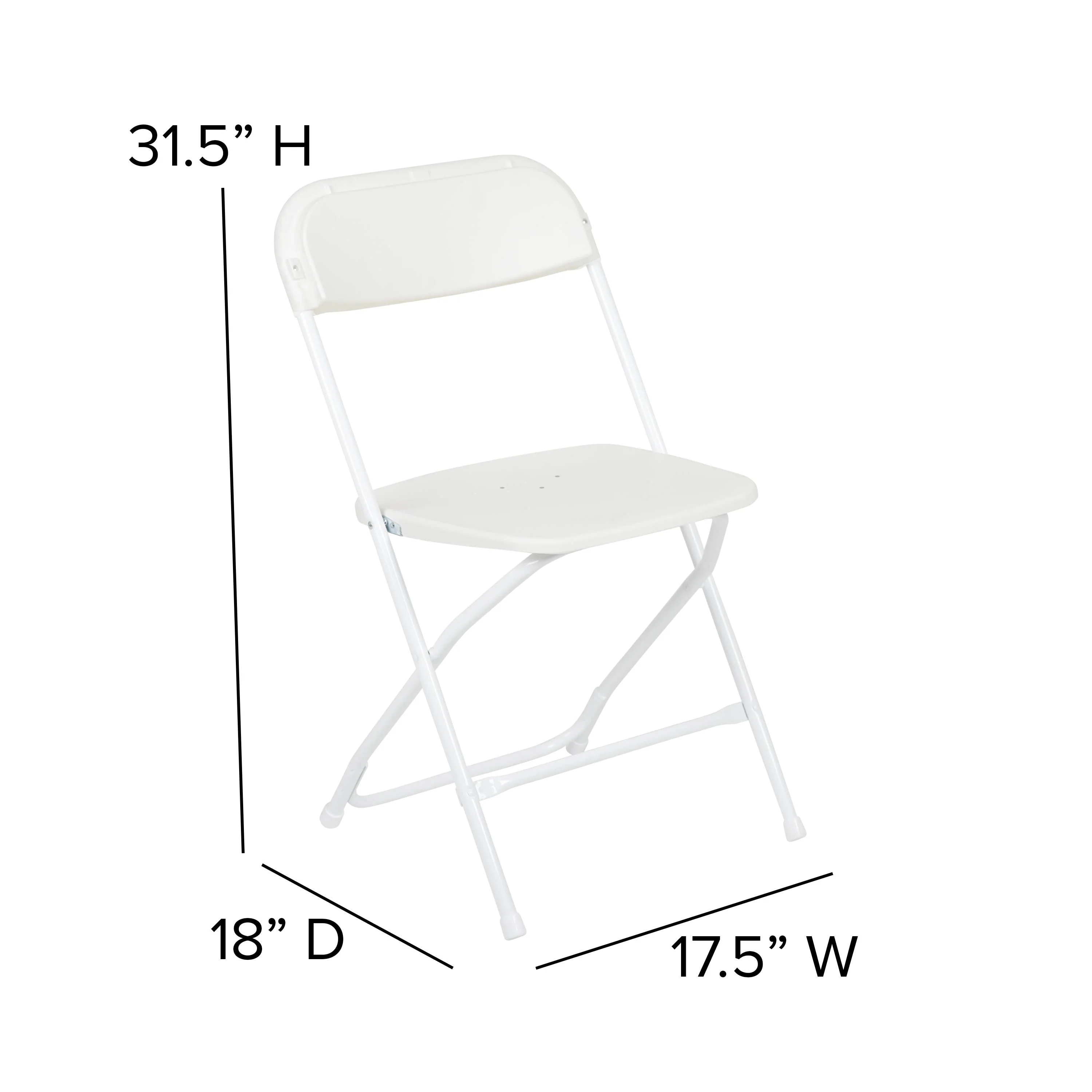 Hercules Series Plastic Folding Chair - 650LB Weight Capacity - Image 197